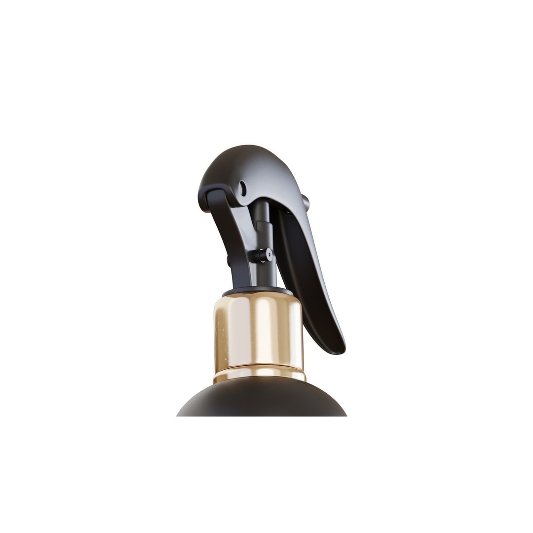 Black Spray Bottle 3D Model – PBR Textured, FBX Format - View 10
