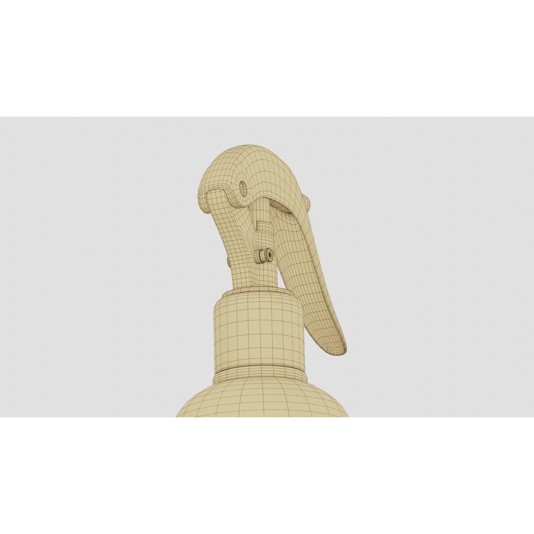 Black Spray Bottle 3D Model – PBR Textured, FBX Format - View 21