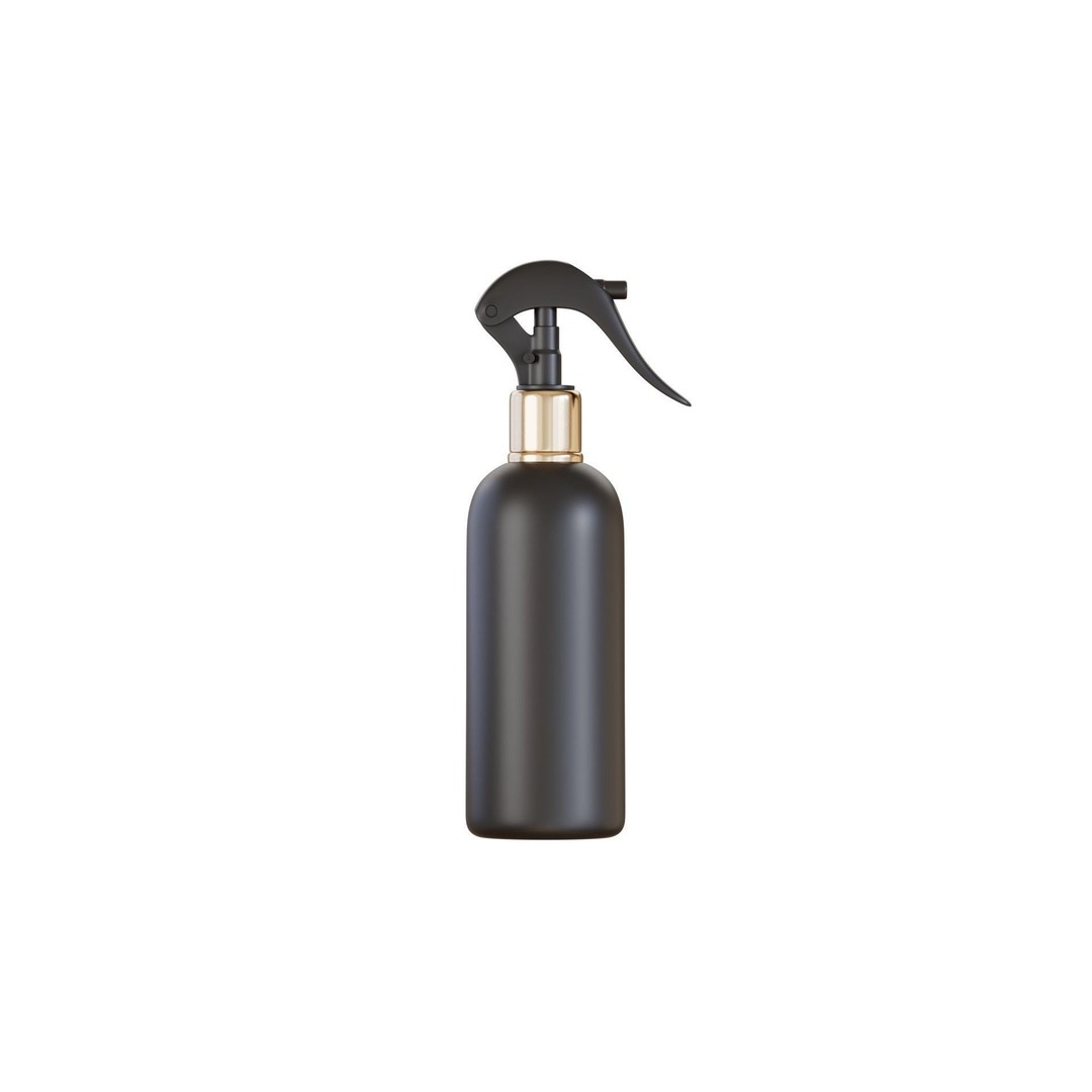 Black Spray Bottle 3D Model – PBR Textured, FBX Format - View 5