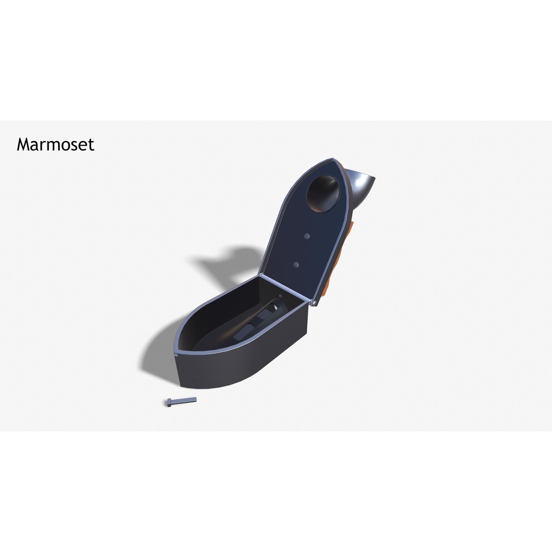 Charcoal Clothes Iron 3D Model – Vintage Low Poly PBR Asset for Games - View 17