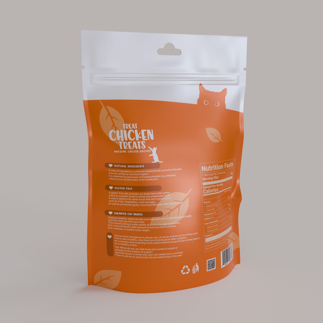 Cat Snacks 3D Model – Realistic Low Poly Pet Treats, FBX - View 4