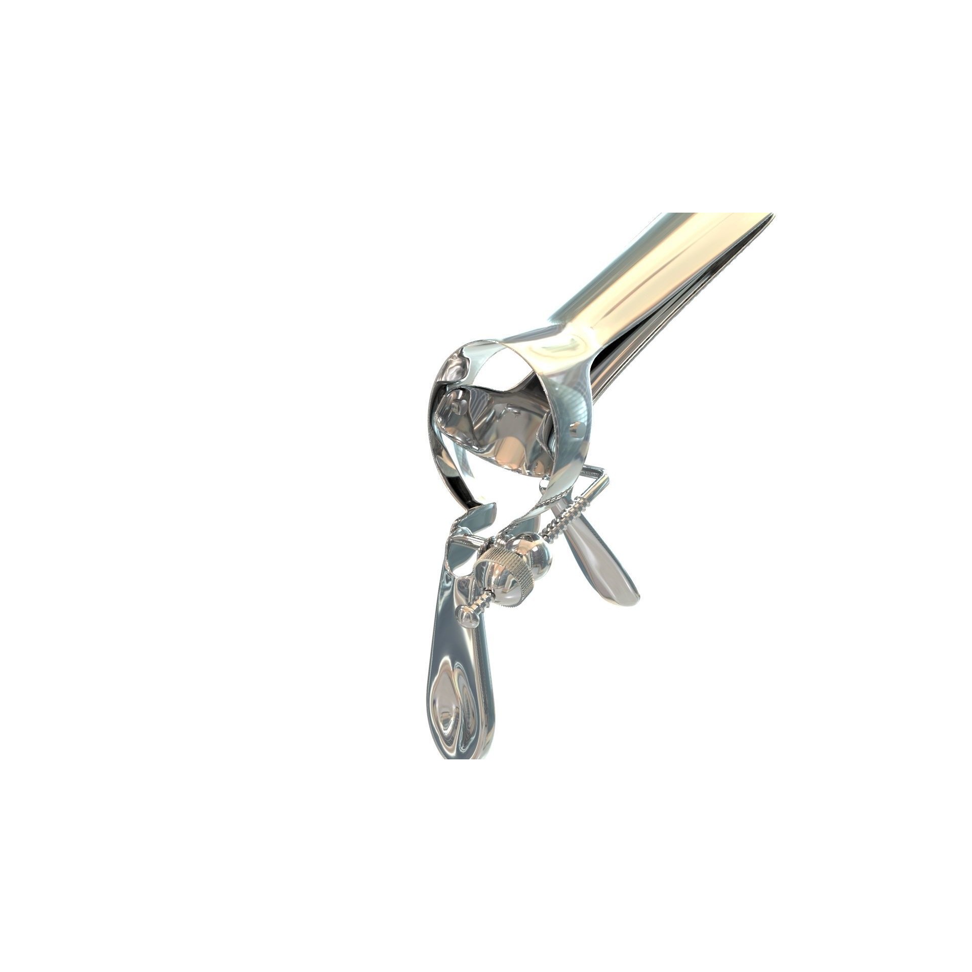 Speculum Stainless Steel Pliers - Rigged 3D Model - View 10