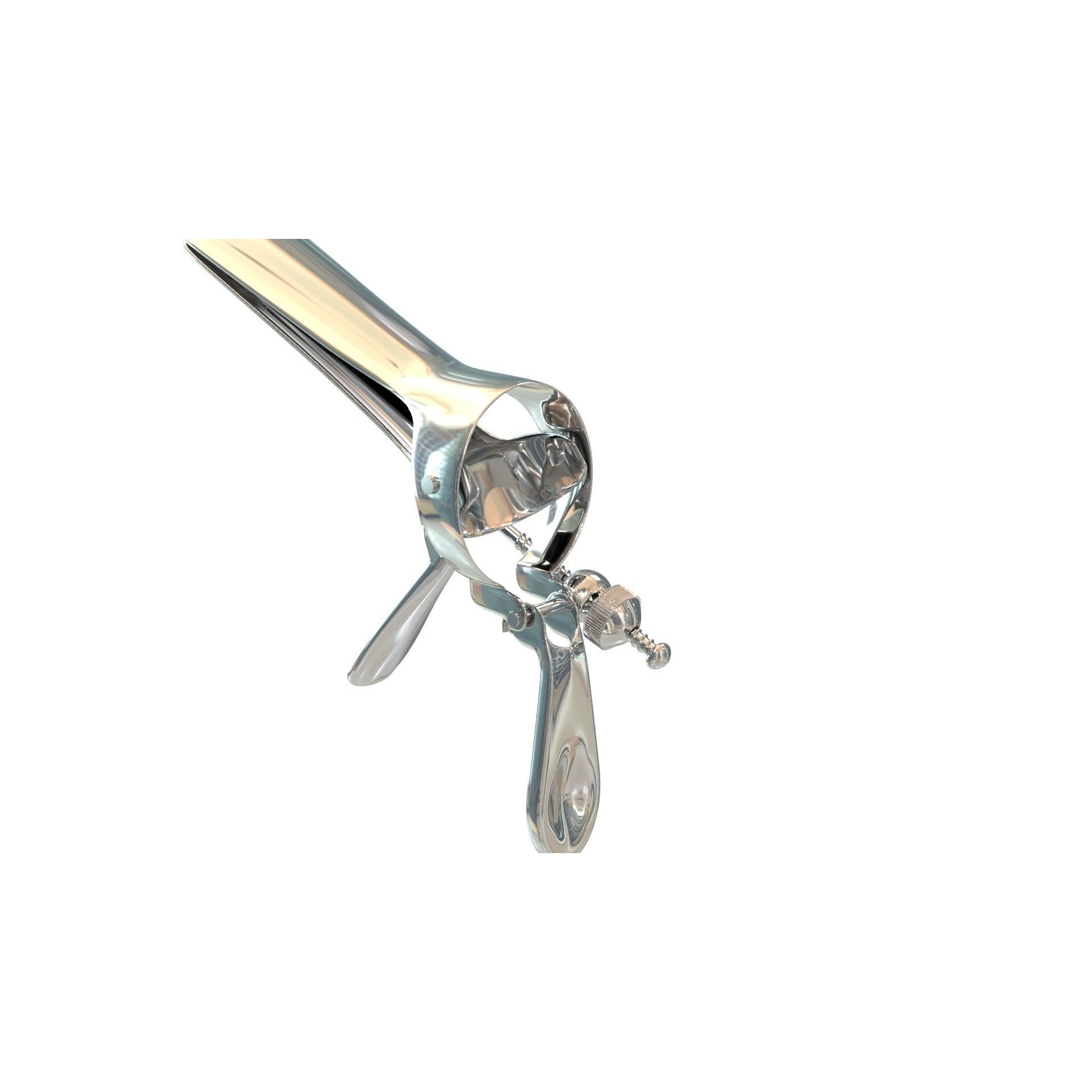 Speculum Stainless Steel Pliers - Rigged 3D Model - View 15