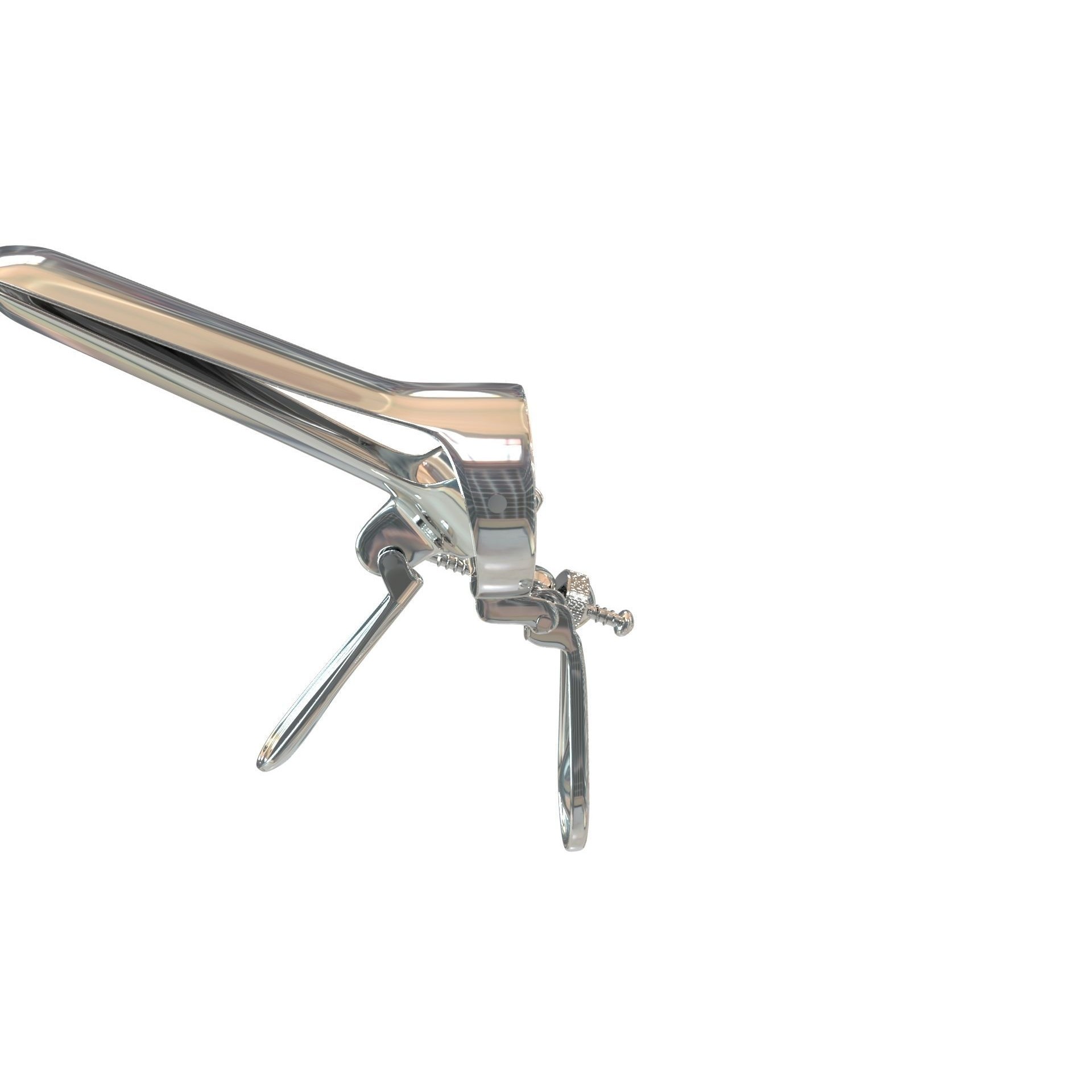 Speculum Stainless Steel Pliers - Rigged 3D Model - View 18