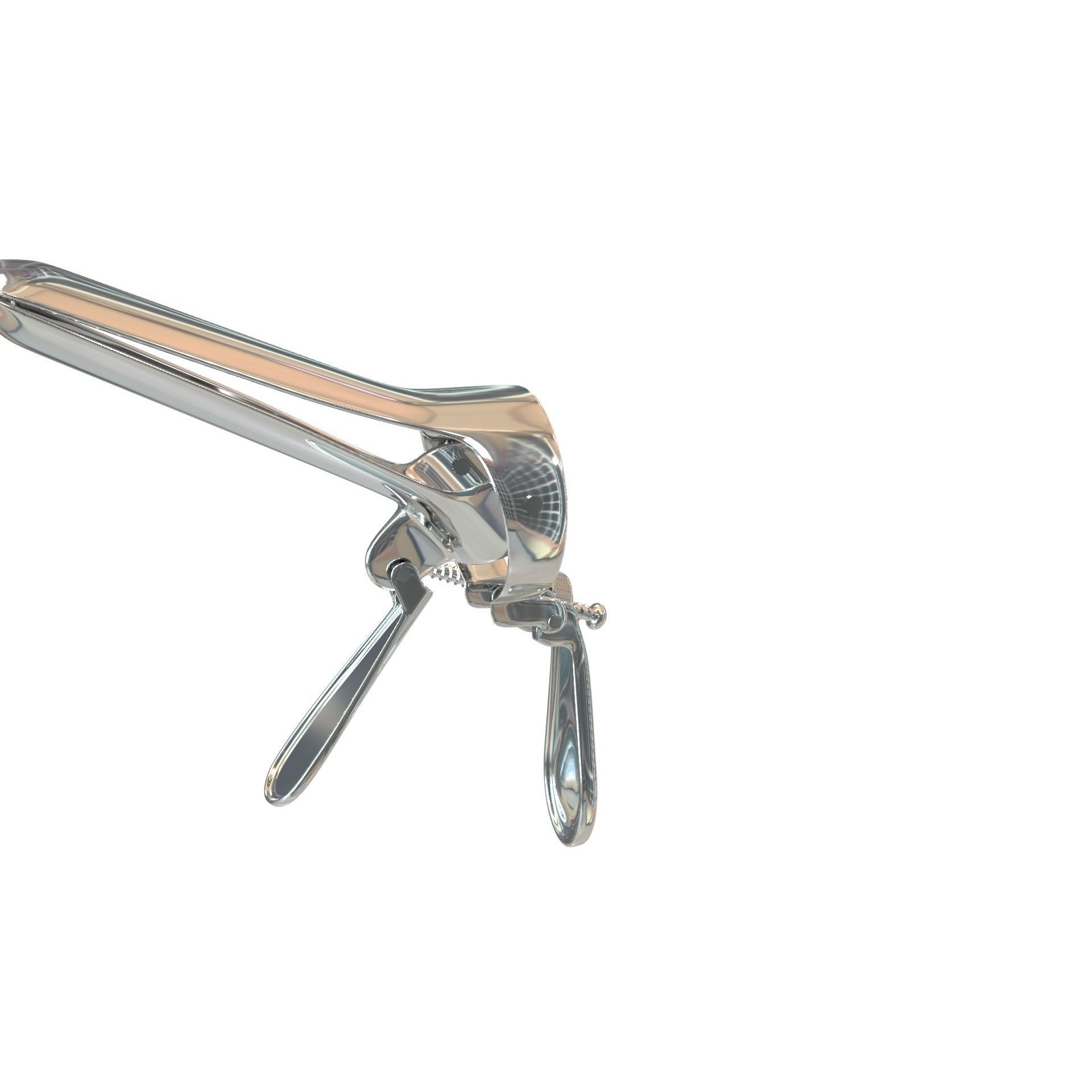 Speculum Stainless Steel Pliers - Rigged 3D Model - View 19