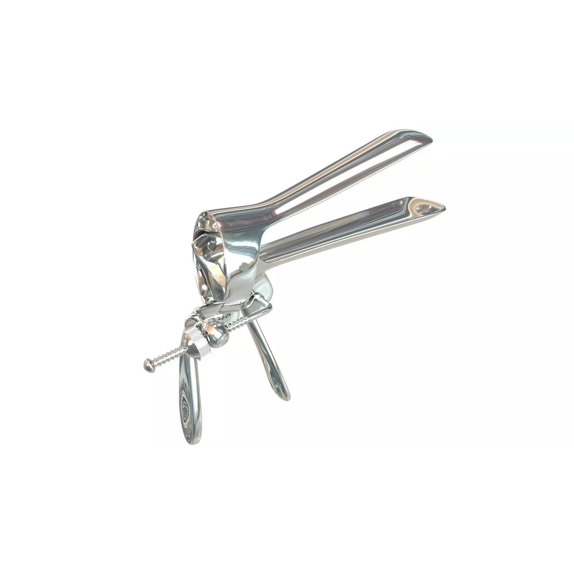 Speculum Stainless Steel Pliers - Rigged 3D Model - View 2