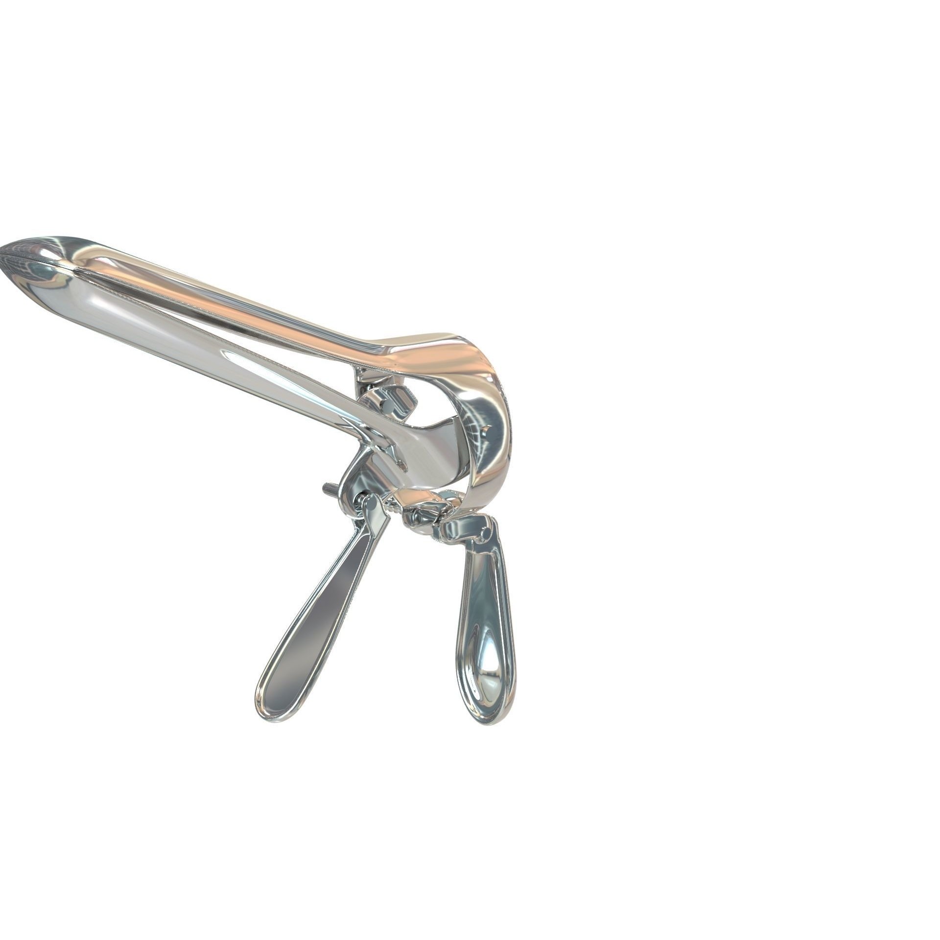 Speculum Stainless Steel Pliers - Rigged 3D Model - View 20