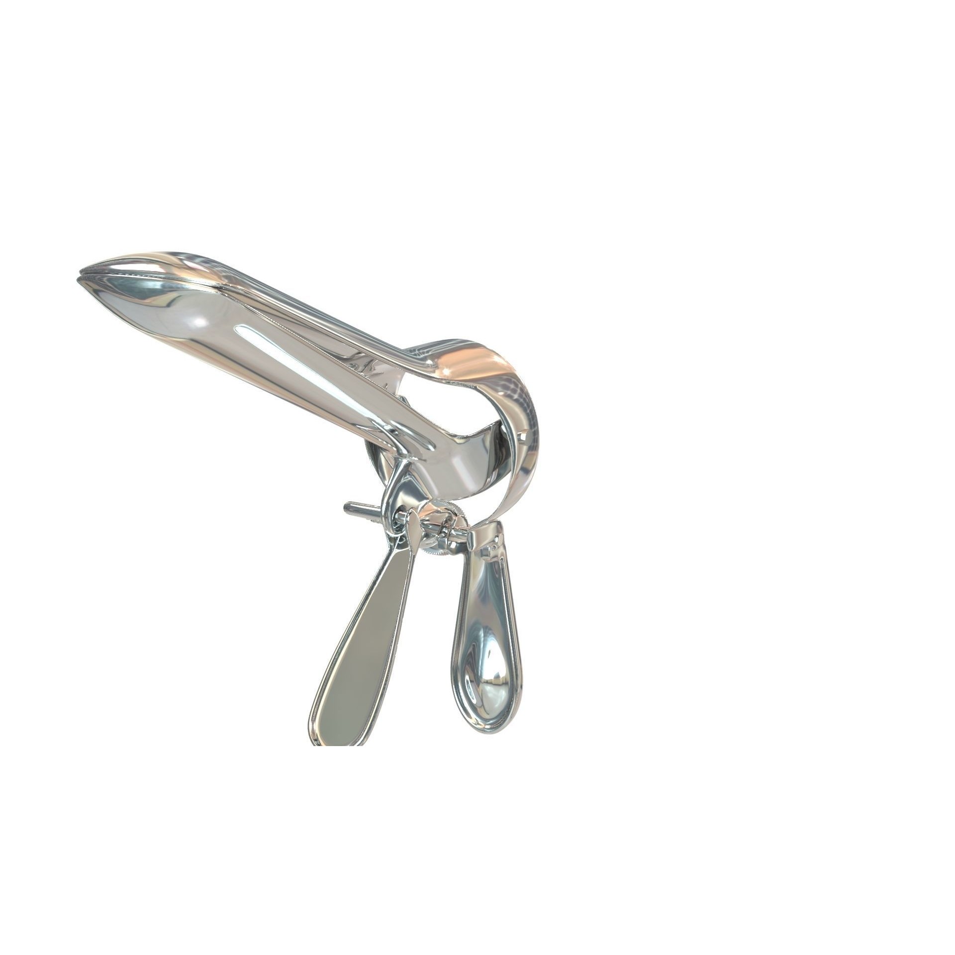 Speculum Stainless Steel Pliers - Rigged 3D Model - View 21