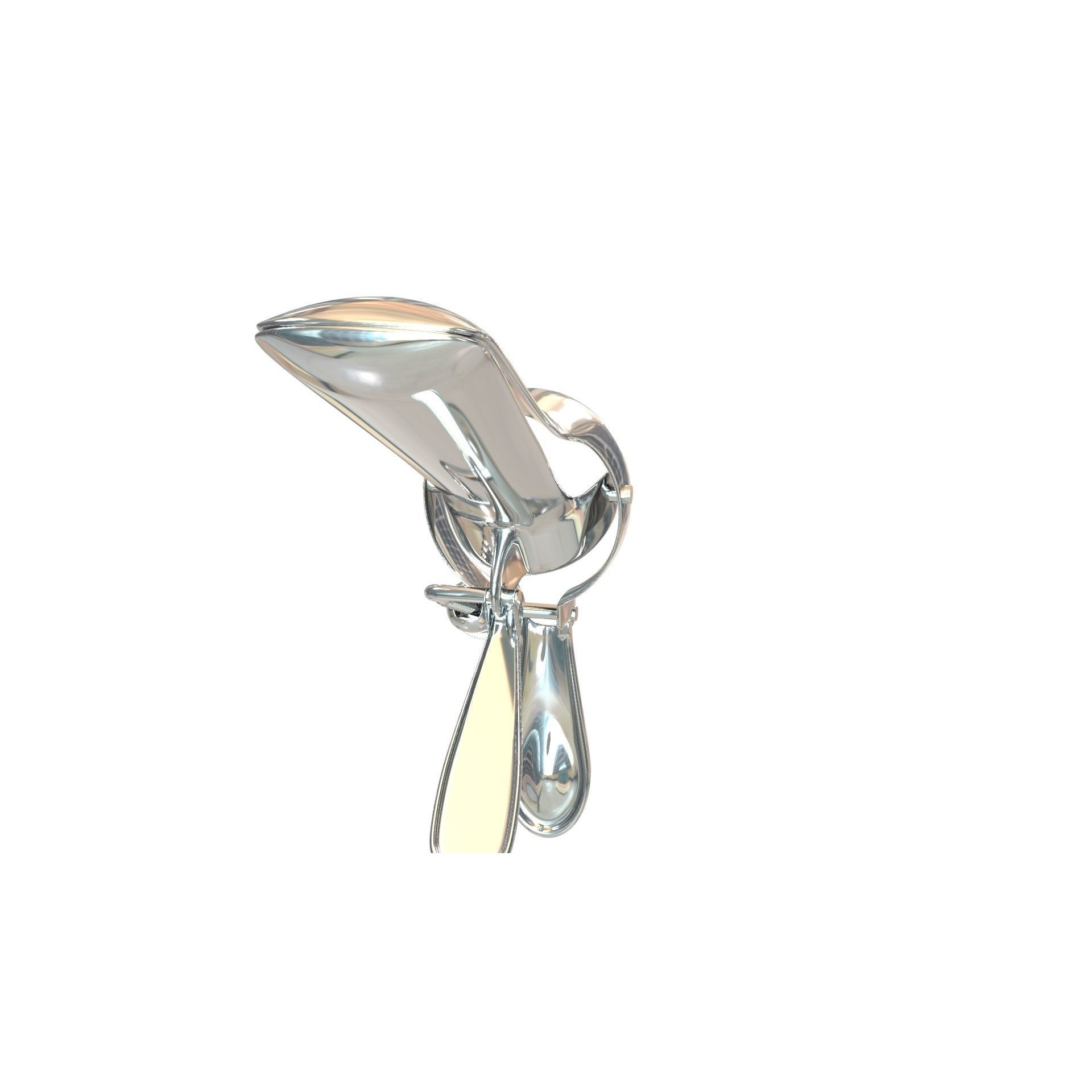 Speculum Stainless Steel Pliers - Rigged 3D Model - View 22