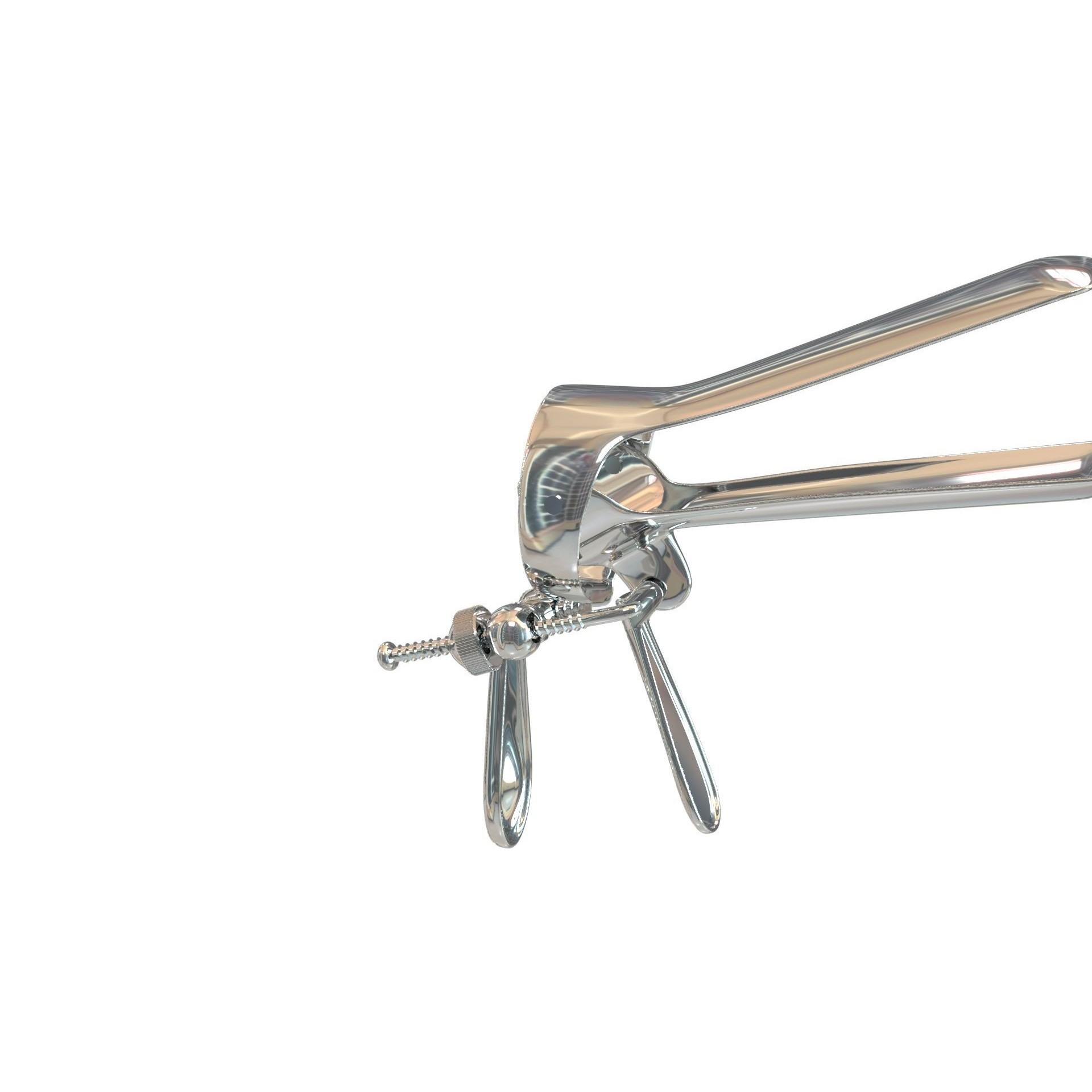 Speculum Stainless Steel Pliers - Rigged 3D Model - View 25