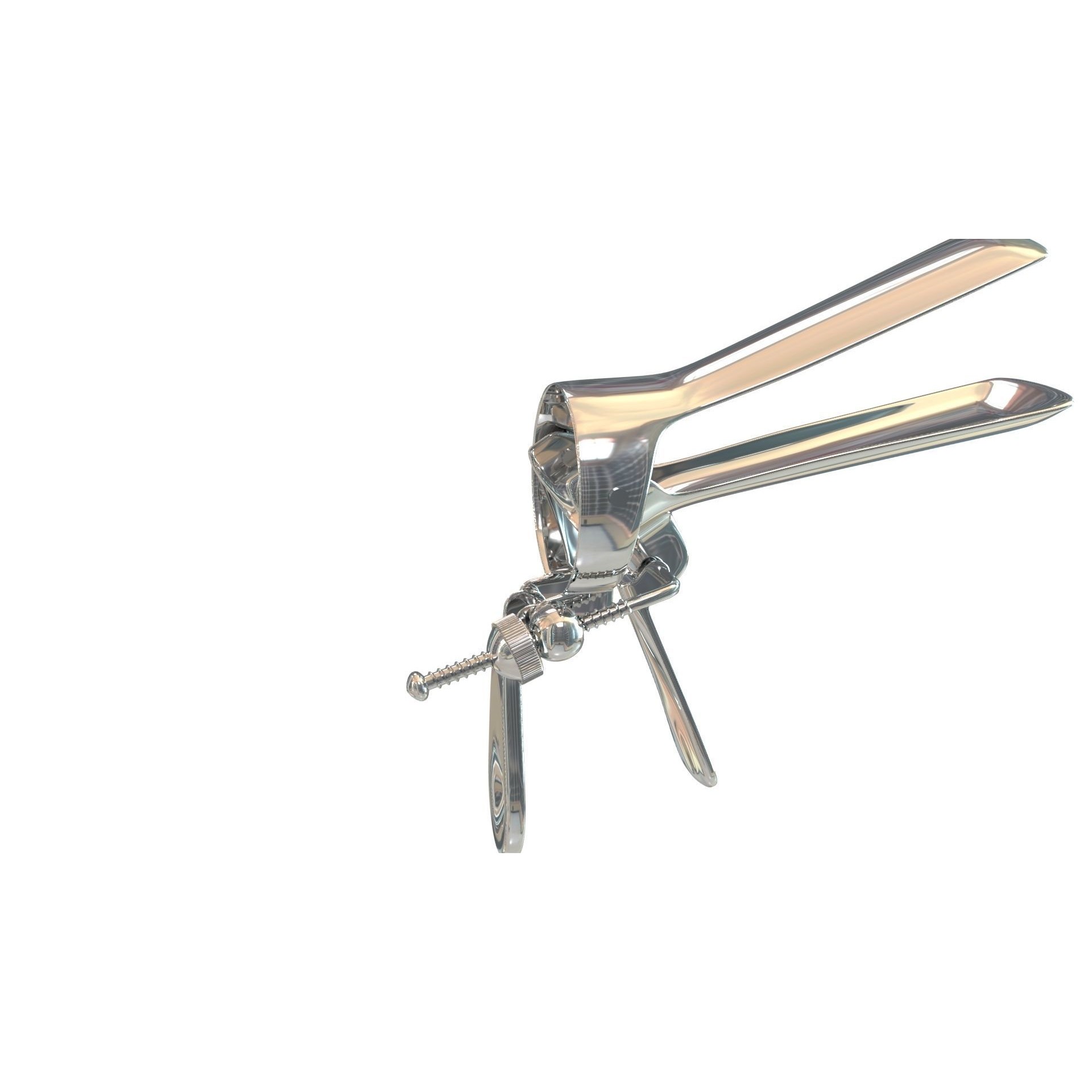 Speculum Stainless Steel Pliers - Rigged 3D Model - View 27