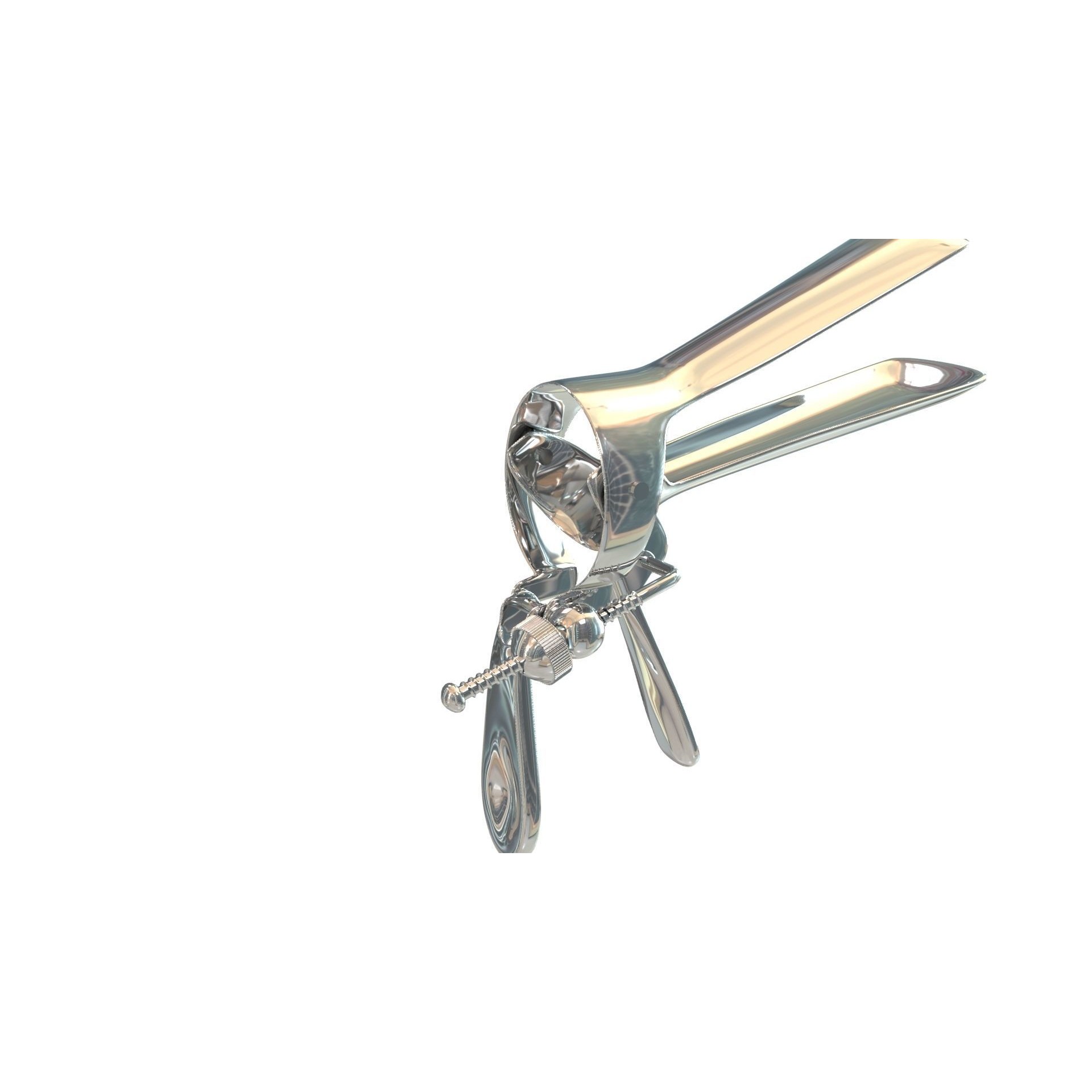 Speculum Stainless Steel Pliers - Rigged 3D Model - View 28