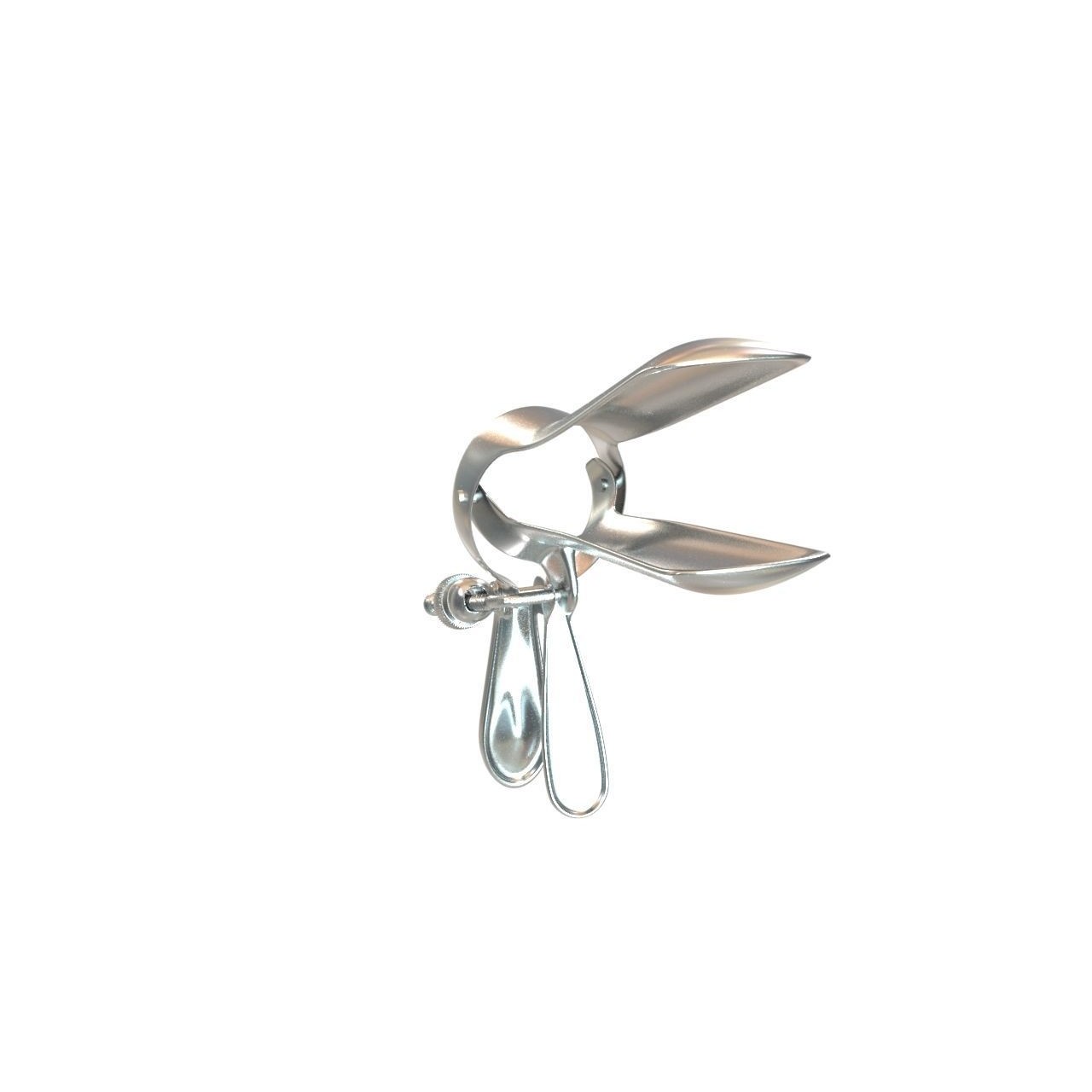 Speculum Stainless Steel Pliers - Rigged 3D Model - View 43