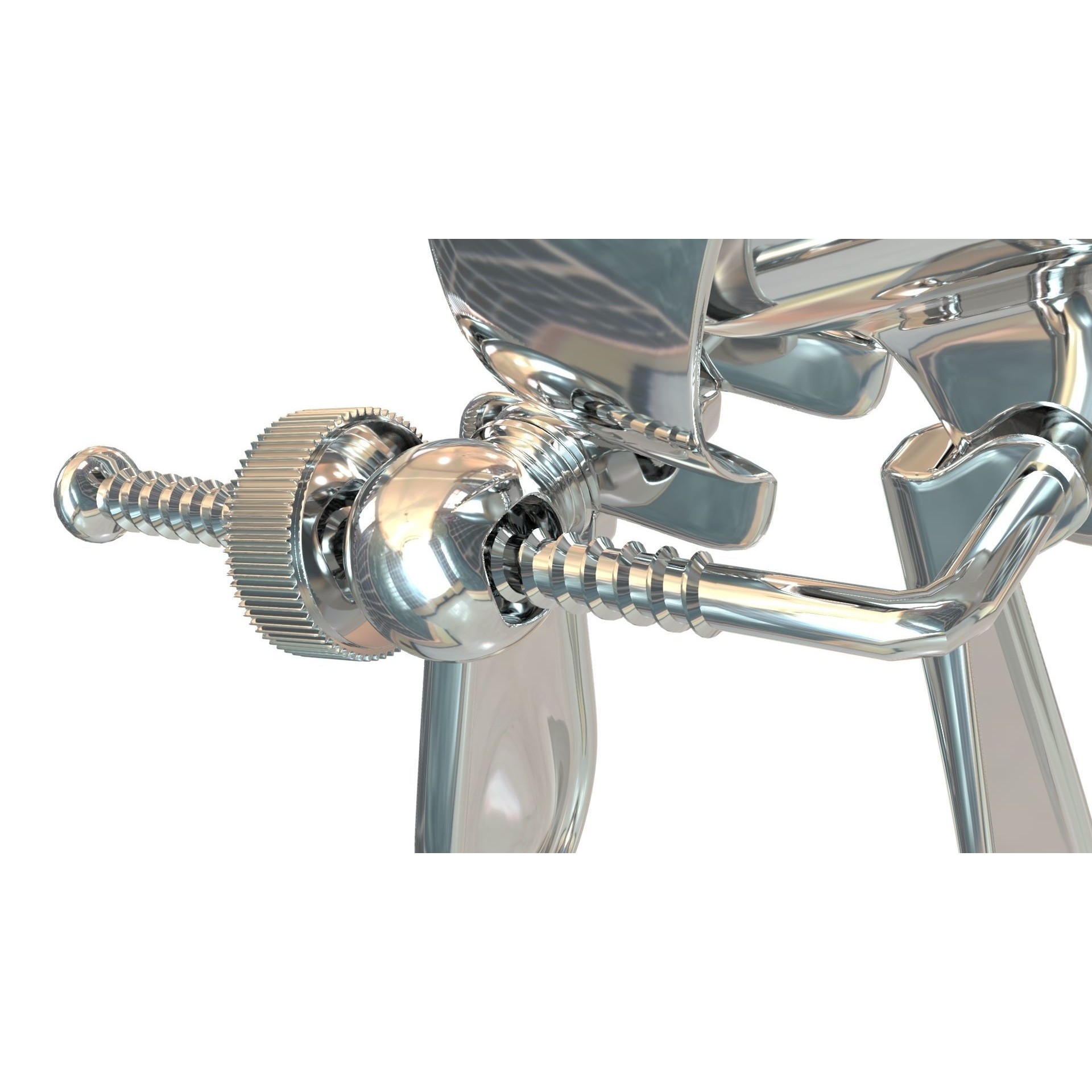 Speculum Stainless Steel Pliers - Rigged 3D Model - View 5