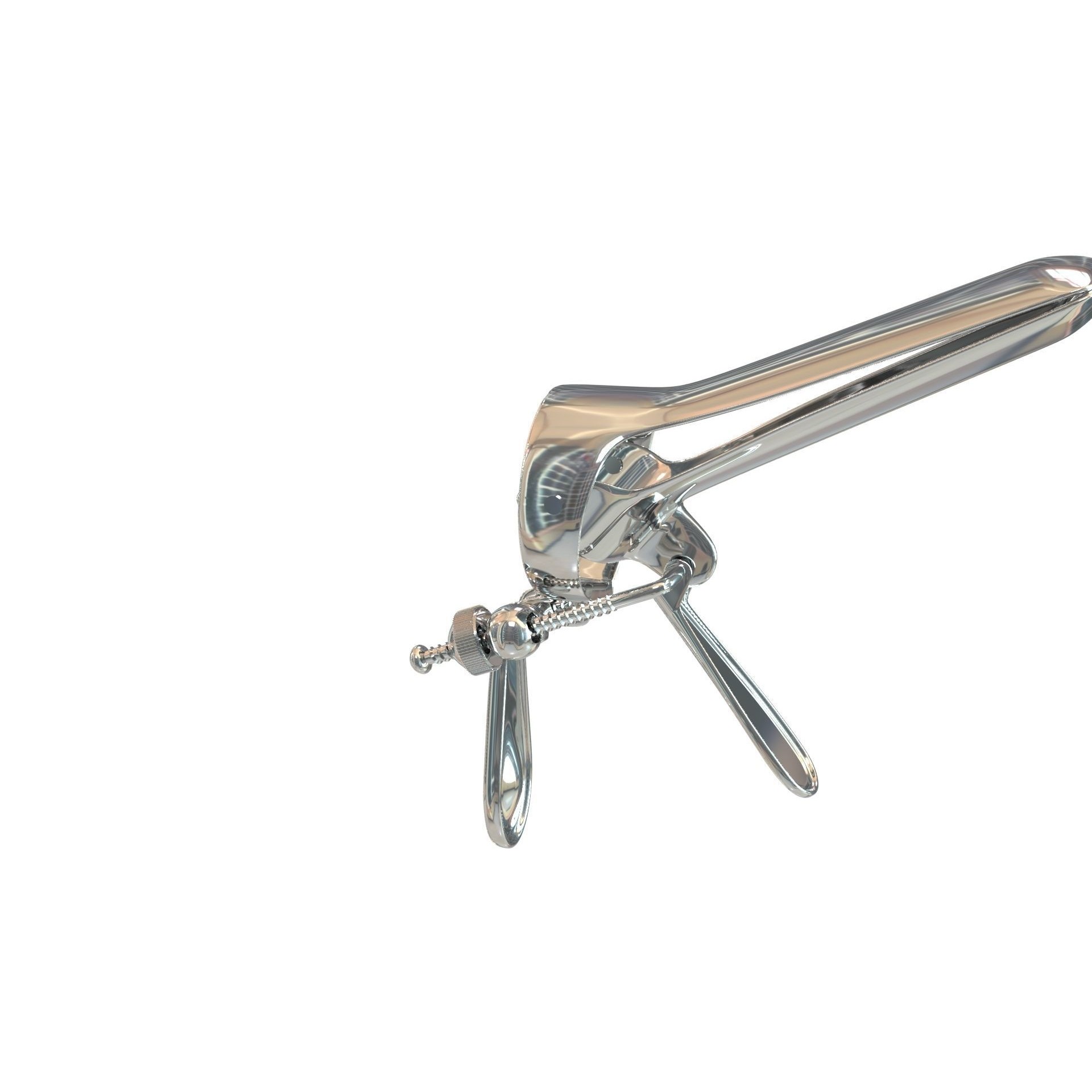 Speculum Stainless Steel Pliers - Rigged 3D Model - View 6