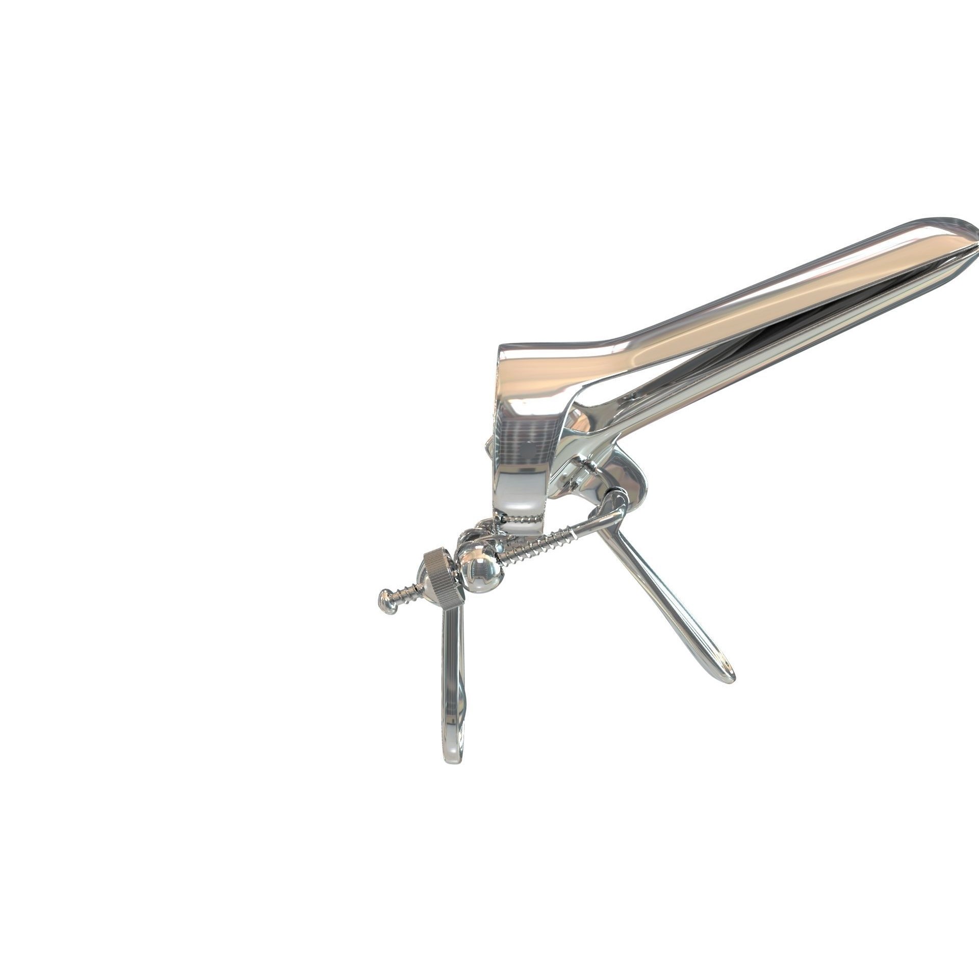 Speculum Stainless Steel Pliers - Rigged 3D Model - View 7