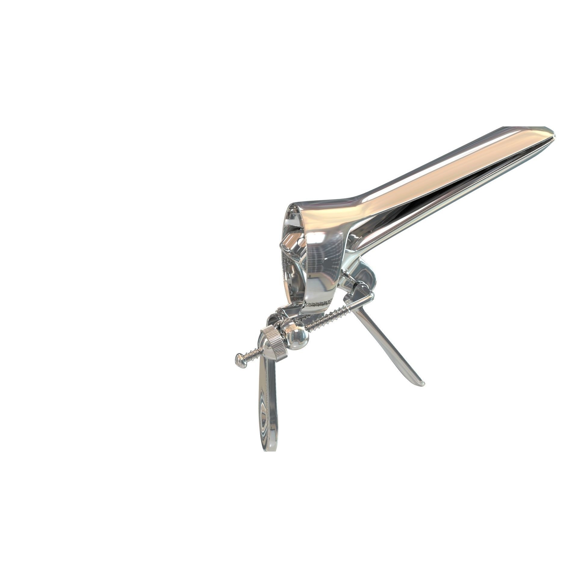 Speculum Stainless Steel Pliers - Rigged 3D Model - View 8