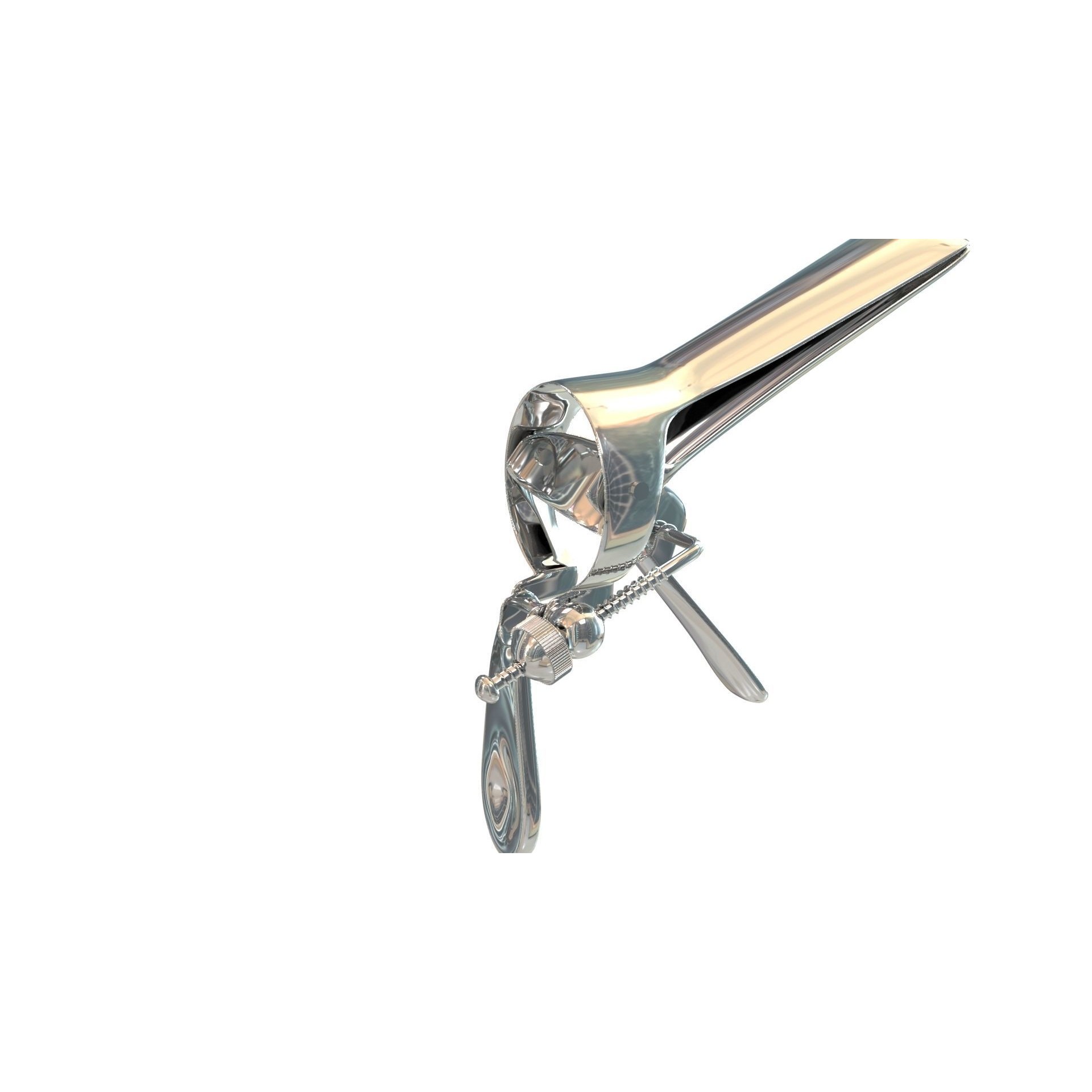 Speculum Stainless Steel Pliers - Rigged 3D Model - View 9