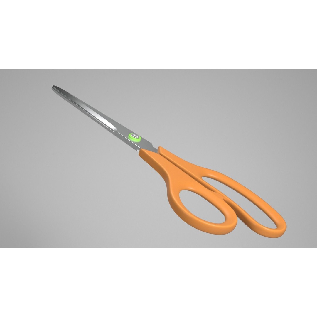 Realistic Scissors 3D Model – PBR Textures, FBX & OBJ Formats - View 11