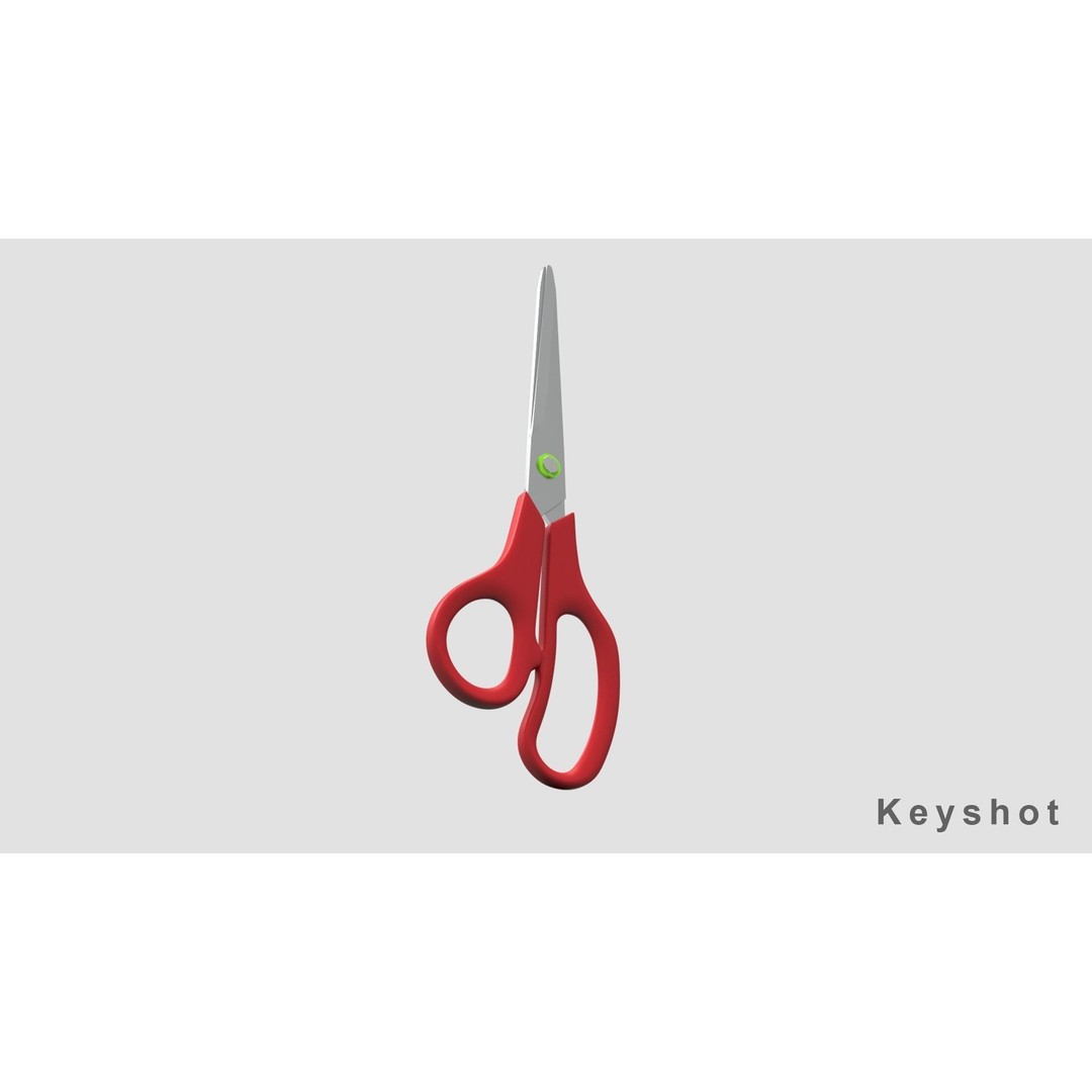 Realistic Scissors 3D Model – PBR Textures, FBX & OBJ Formats - View 12