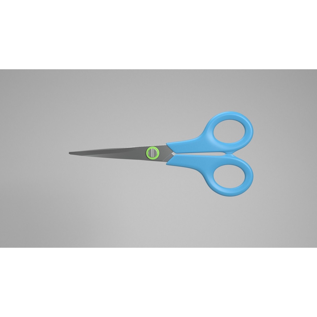 Realistic Scissors 3D Model – PBR Textures, FBX & OBJ Formats - View 24