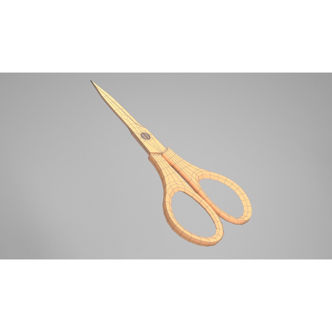 Realistic Scissors 3D Model – PBR Textures, FBX & OBJ Formats - View 34