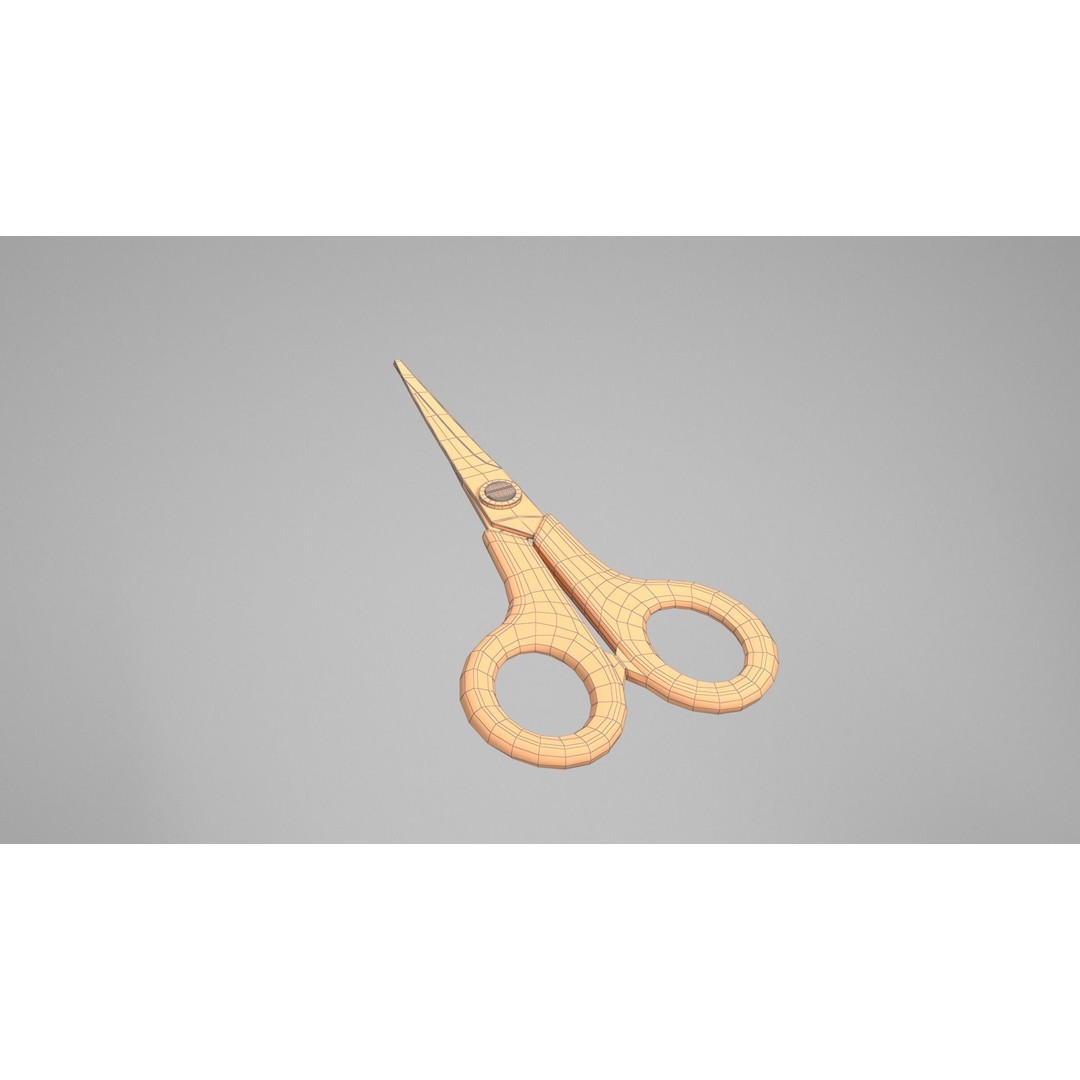 Realistic Scissors 3D Model – PBR Textures, FBX & OBJ Formats - View 35