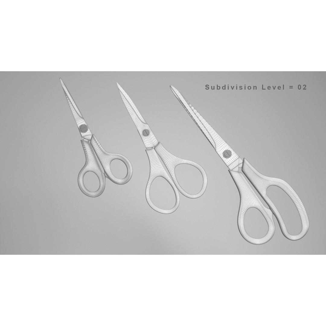 Realistic Scissors 3D Model – PBR Textures, FBX & OBJ Formats - View 39