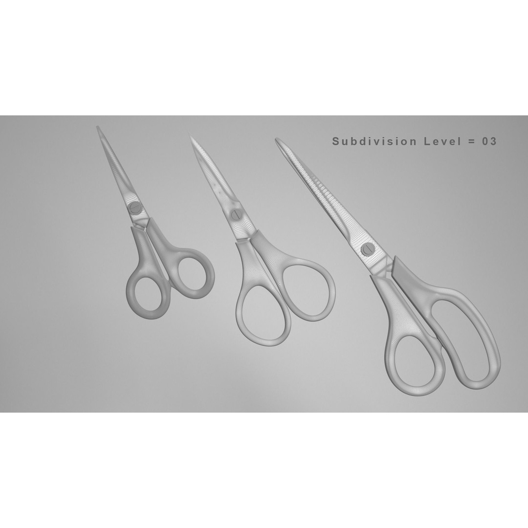 Realistic Scissors 3D Model – PBR Textures, FBX & OBJ Formats - View 40
