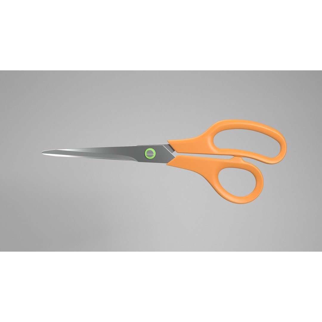Realistic Scissors 3D Model – PBR Textures, FBX & OBJ Formats - View 8