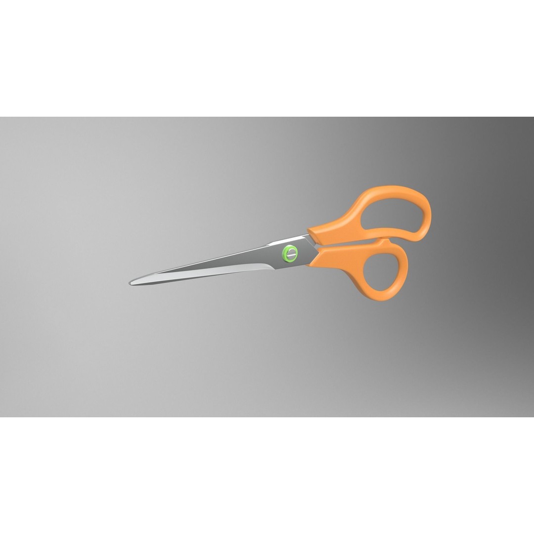 Realistic Scissors 3D Model – PBR Textures, FBX & OBJ Formats - View 9