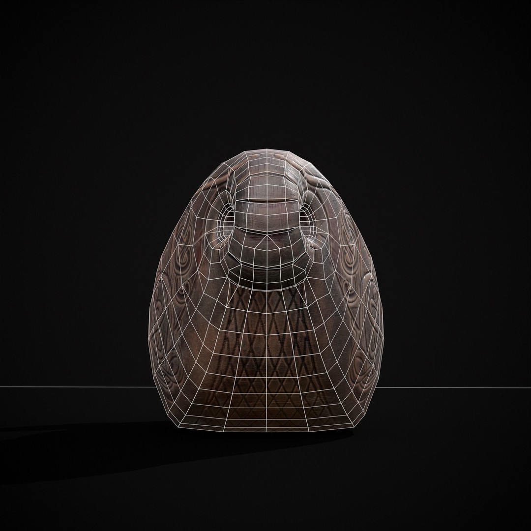 Ram Drinking Vessel 3D Model – Low Poly PBR Asset, FBX & OBJ Formats - View 14