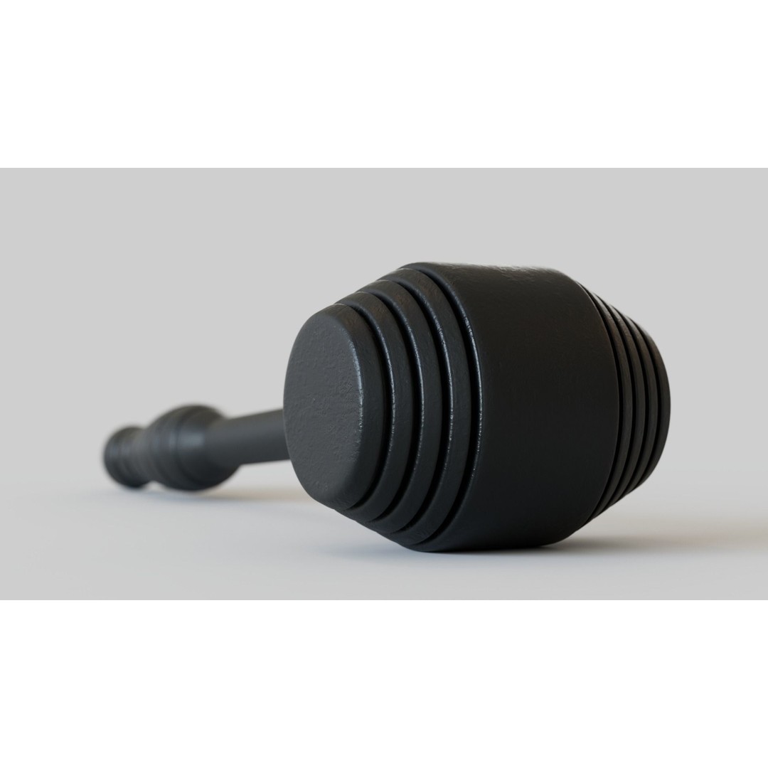 Rubber Coated Hammer 3D Model – High Poly PBR Game Asset, FBX, OBJ - View 6
