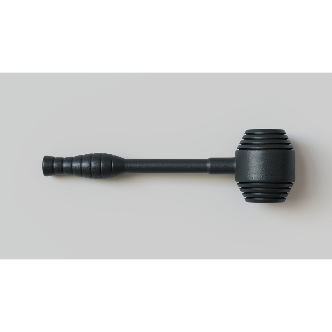 Rubber Coated Hammer 3D Model – High Poly PBR Game Asset, FBX, OBJ - View 7