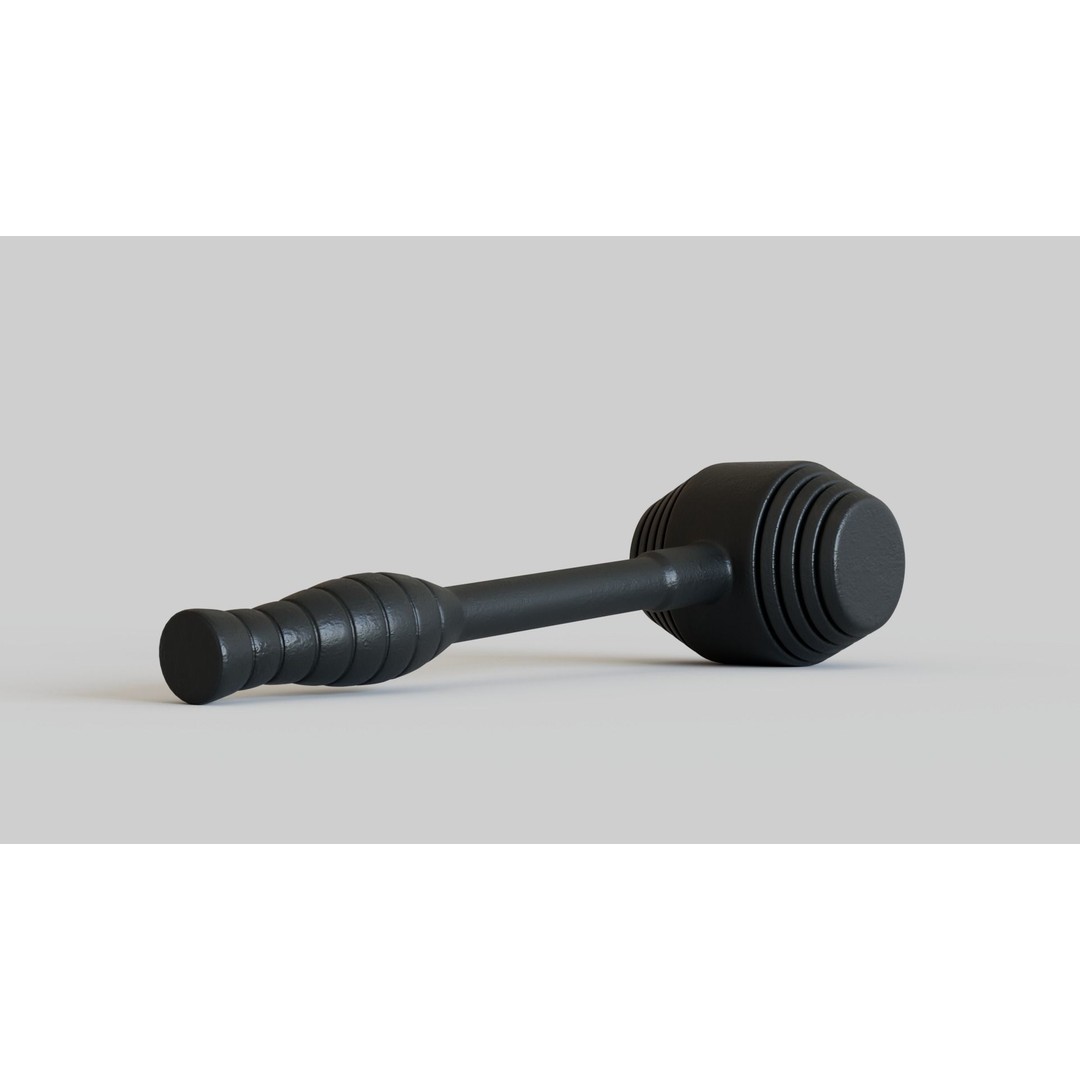 Rubber Coated Hammer 3D Model – High Poly PBR Game Asset, FBX, OBJ - View 8