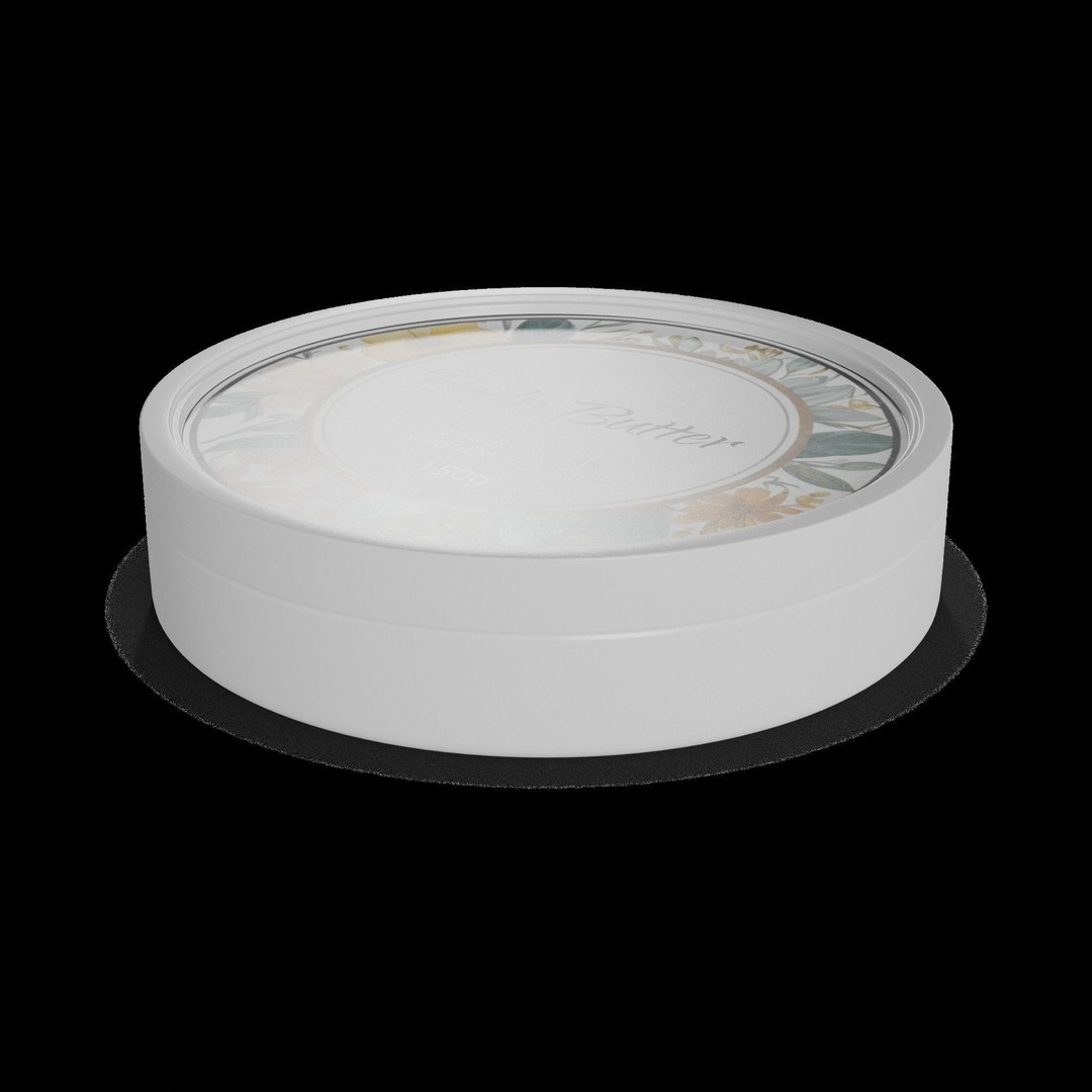Body Butter 3D Model – Low Poly PBR Household Asset, FBX/OBJ