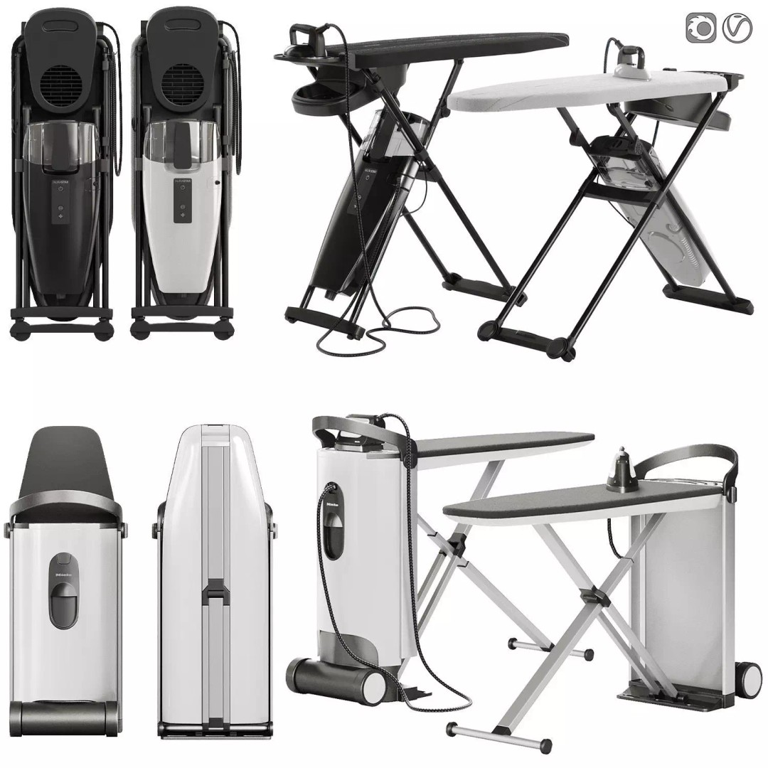 LauraStar Smart and MIELE Ironing Systems 3D Model – PBR Textured, FBX - View 2