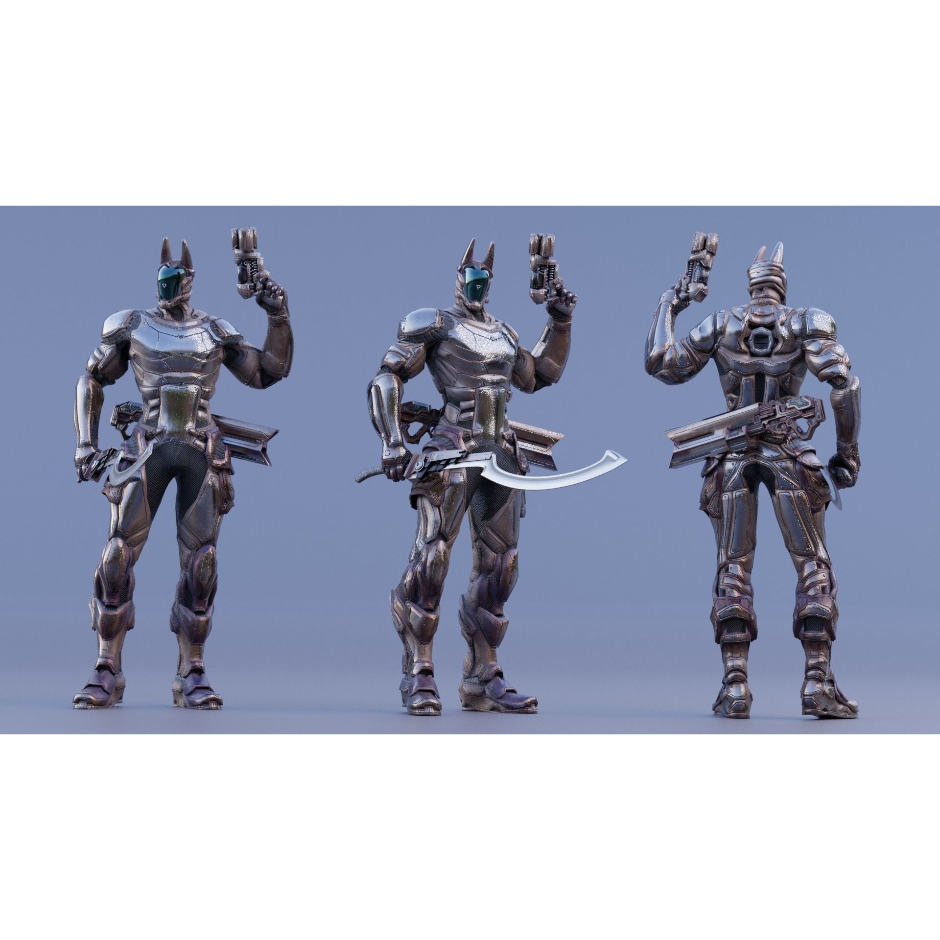 Anubis - Low-Poly Game-Ready 3D Model - View 20