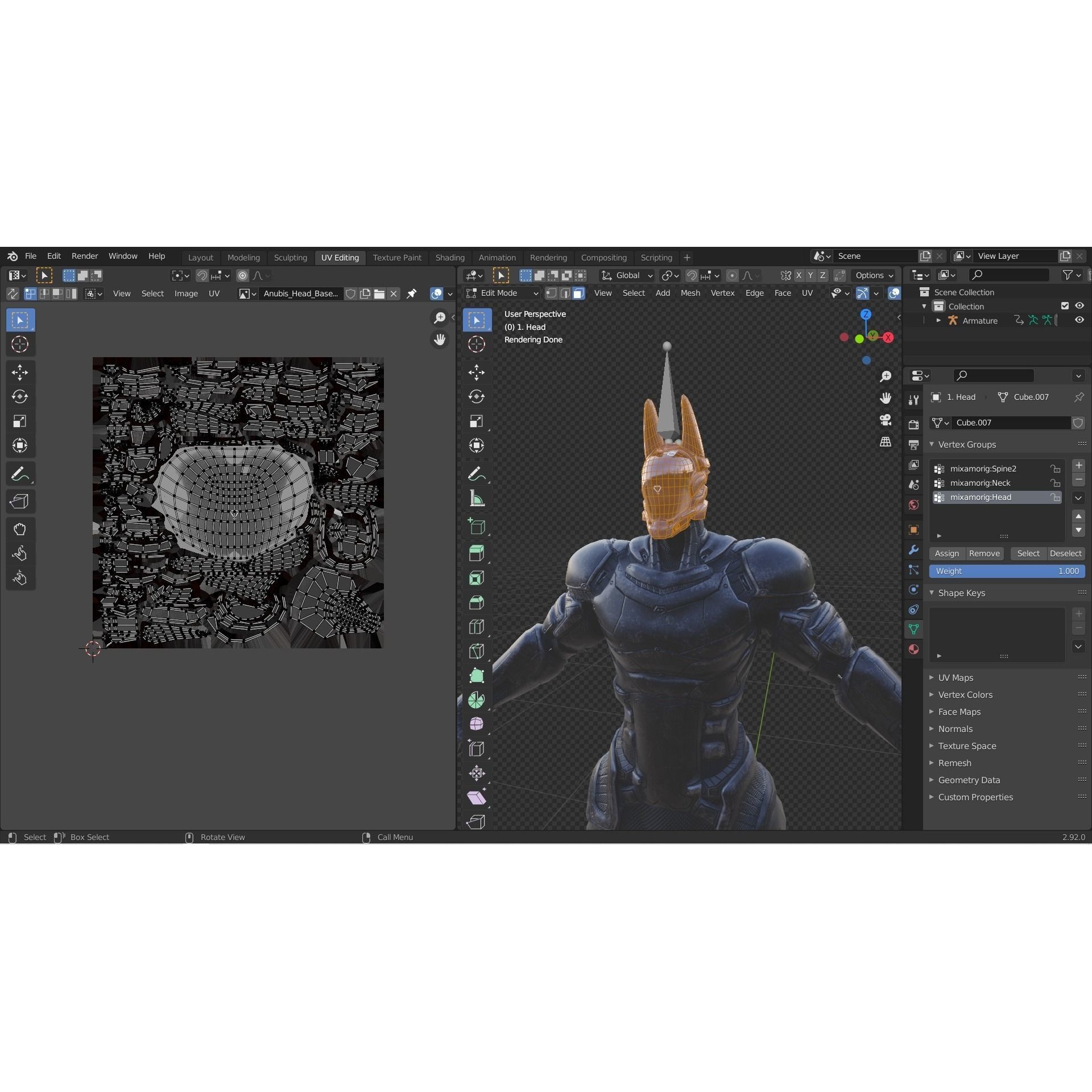 Anubis - Low-Poly Game-Ready 3D Model - View 62