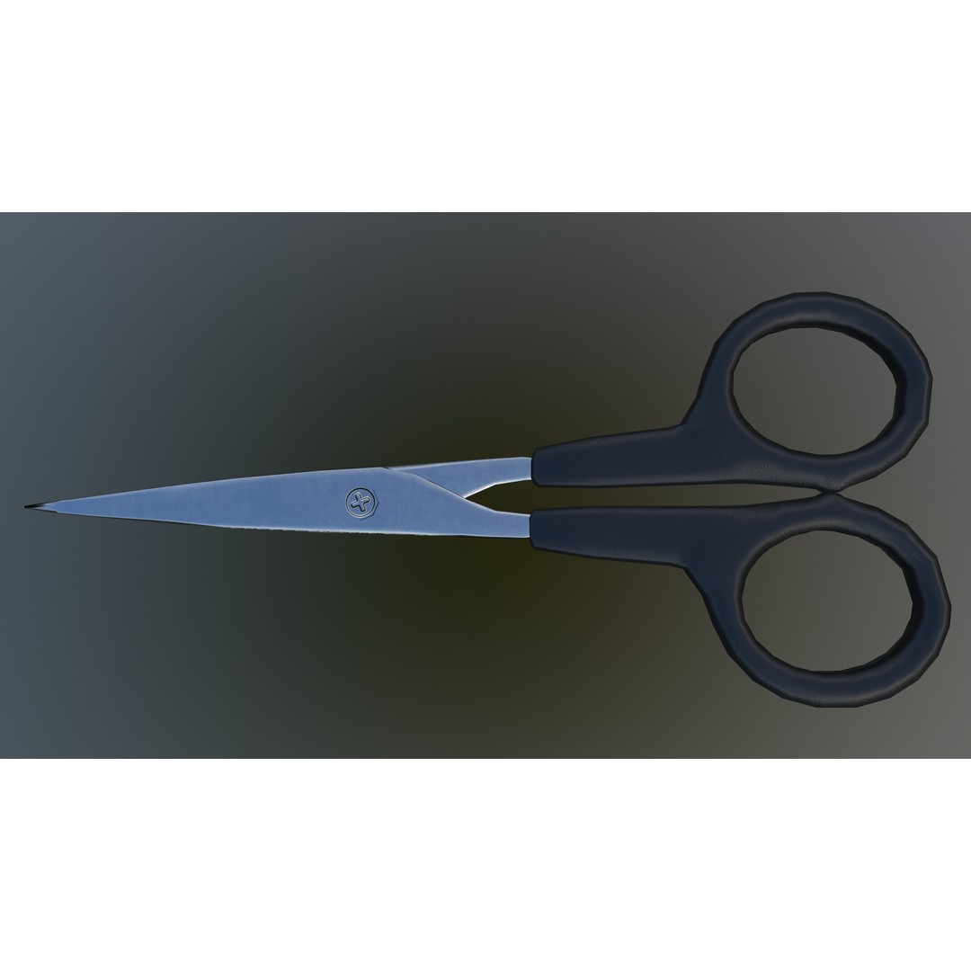 Scissor 3D Model – Low Poly Game-Ready Asset, FBX, Blender - View 10