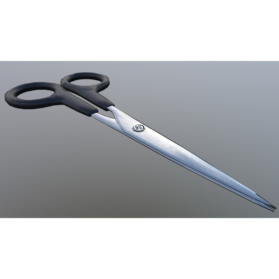 Scissor 3D Model – Low Poly Game-Ready Asset, FBX, Blender - View 17