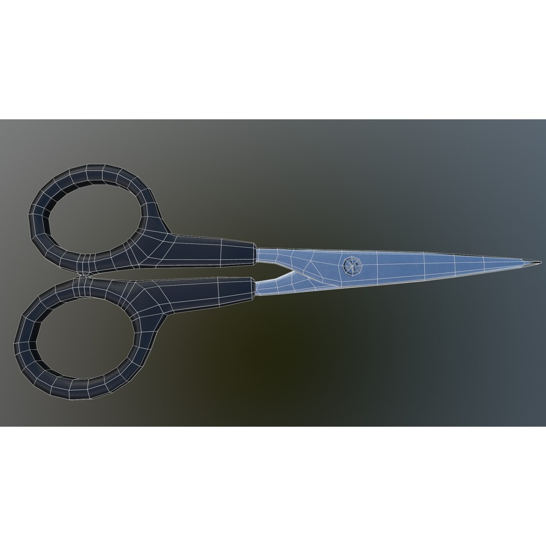Scissor 3D Model – Low Poly Game-Ready Asset, FBX, Blender - View 19