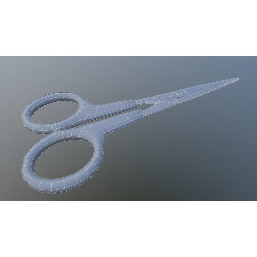 Scissor 3D Model – Low Poly Game-Ready Asset, FBX, Blender - View 24