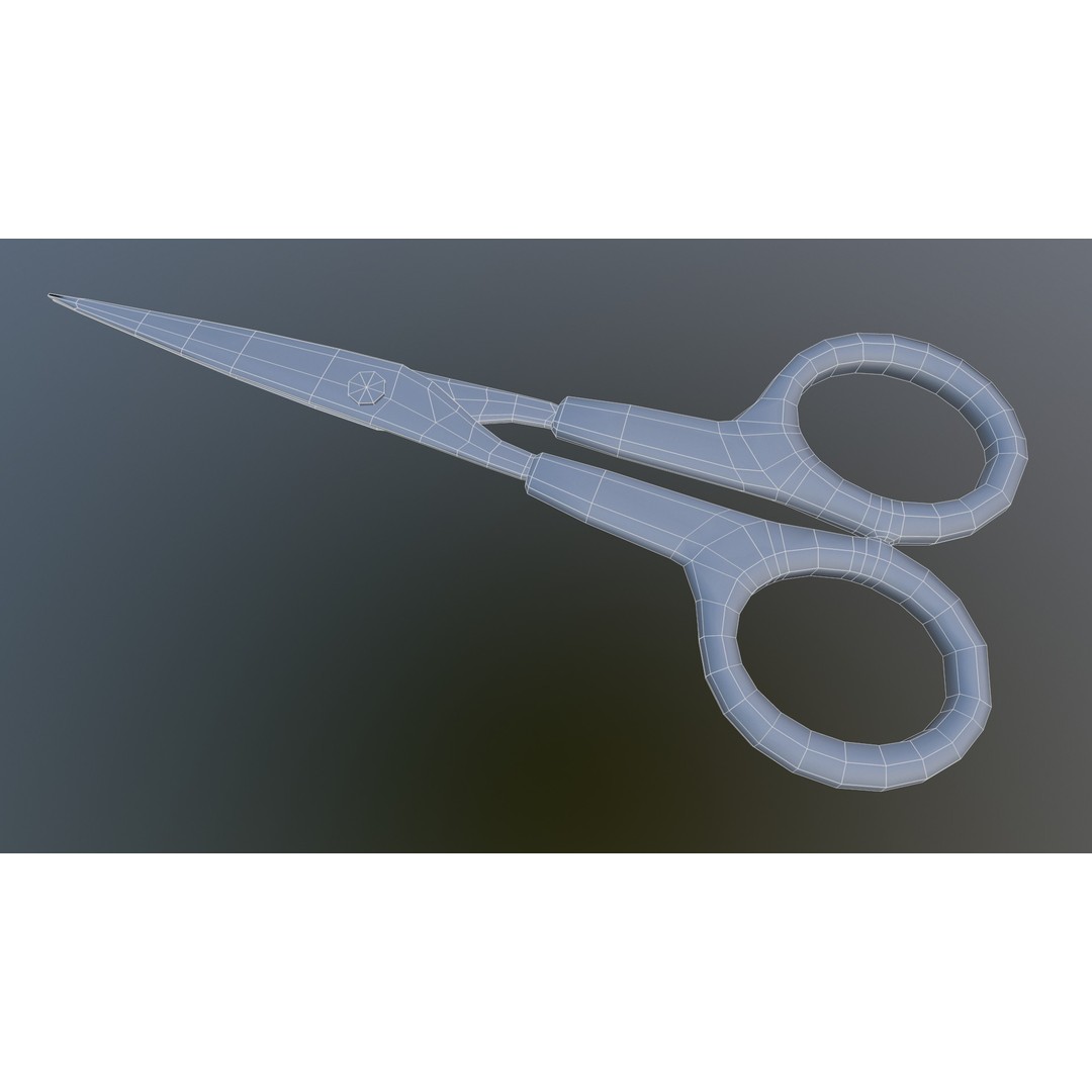 Scissor 3D Model – Low Poly Game-Ready Asset, FBX, Blender - View 25