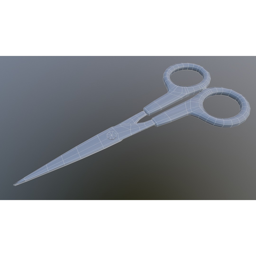 Scissor 3D Model – Low Poly Game-Ready Asset, FBX, Blender - View 26