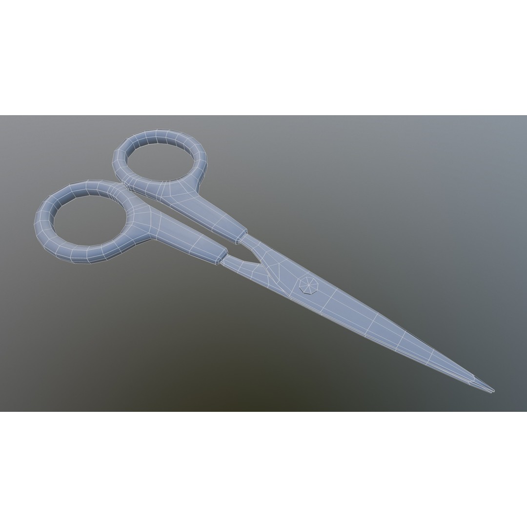 Scissor 3D Model – Low Poly Game-Ready Asset, FBX, Blender - View 27