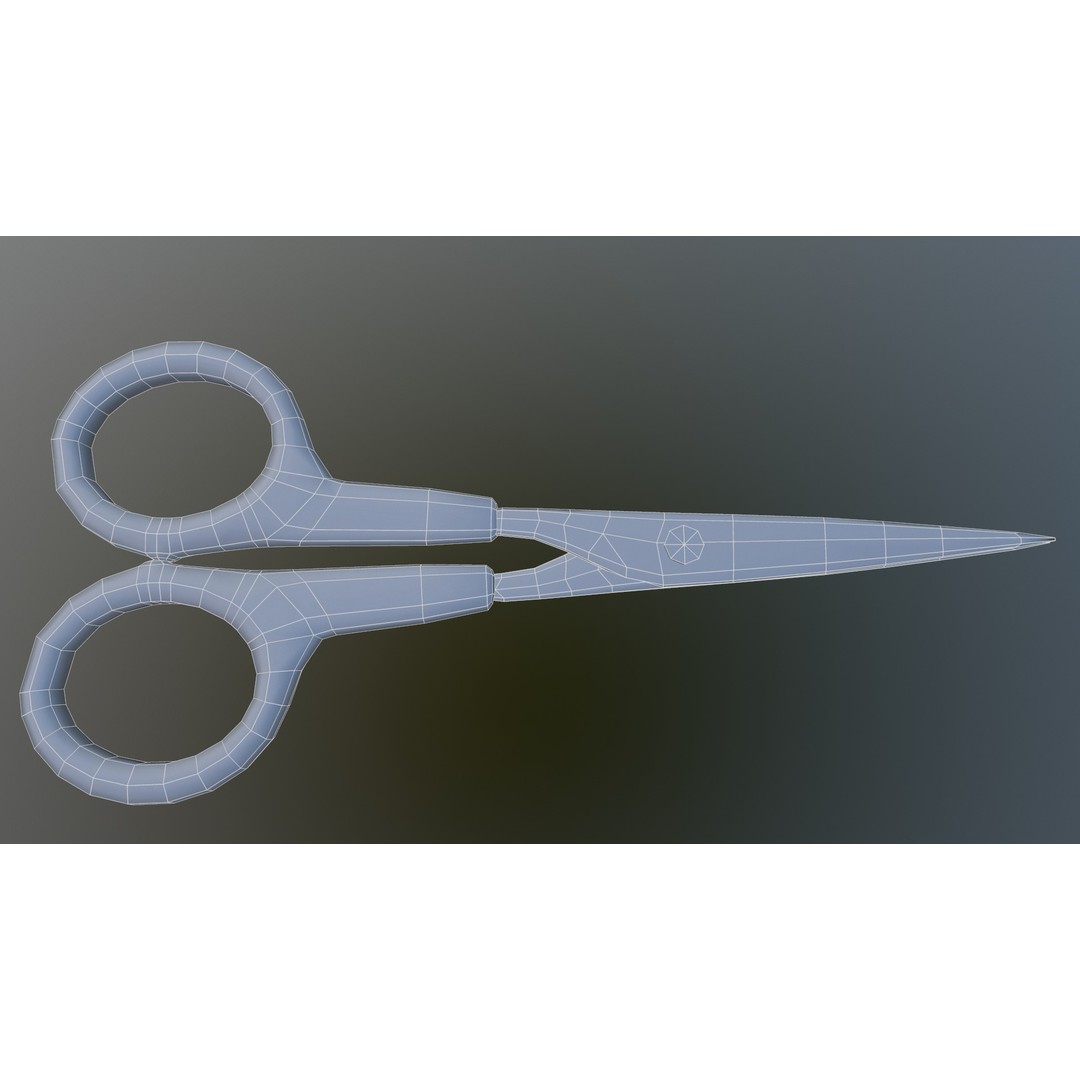 Scissor 3D Model – Low Poly Game-Ready Asset, FBX, Blender - View 28