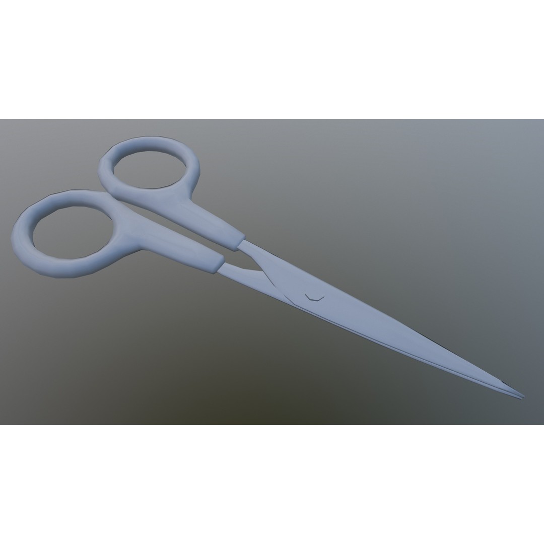 Scissor 3D Model – Low Poly Game-Ready Asset, FBX, Blender - View 29