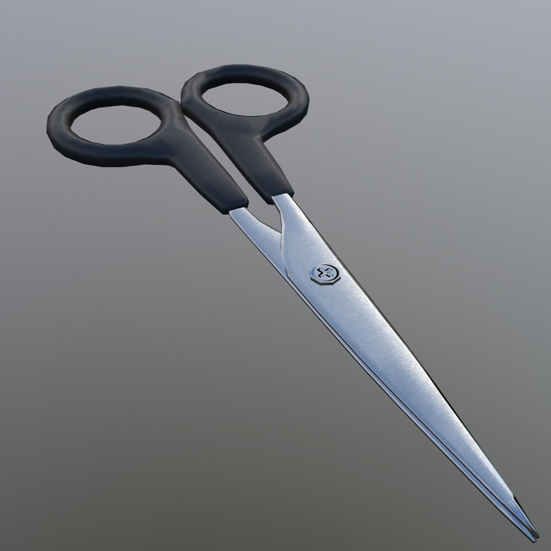 Scissor 3D Model – Low Poly Game-Ready Asset, FBX, Blender - View 5