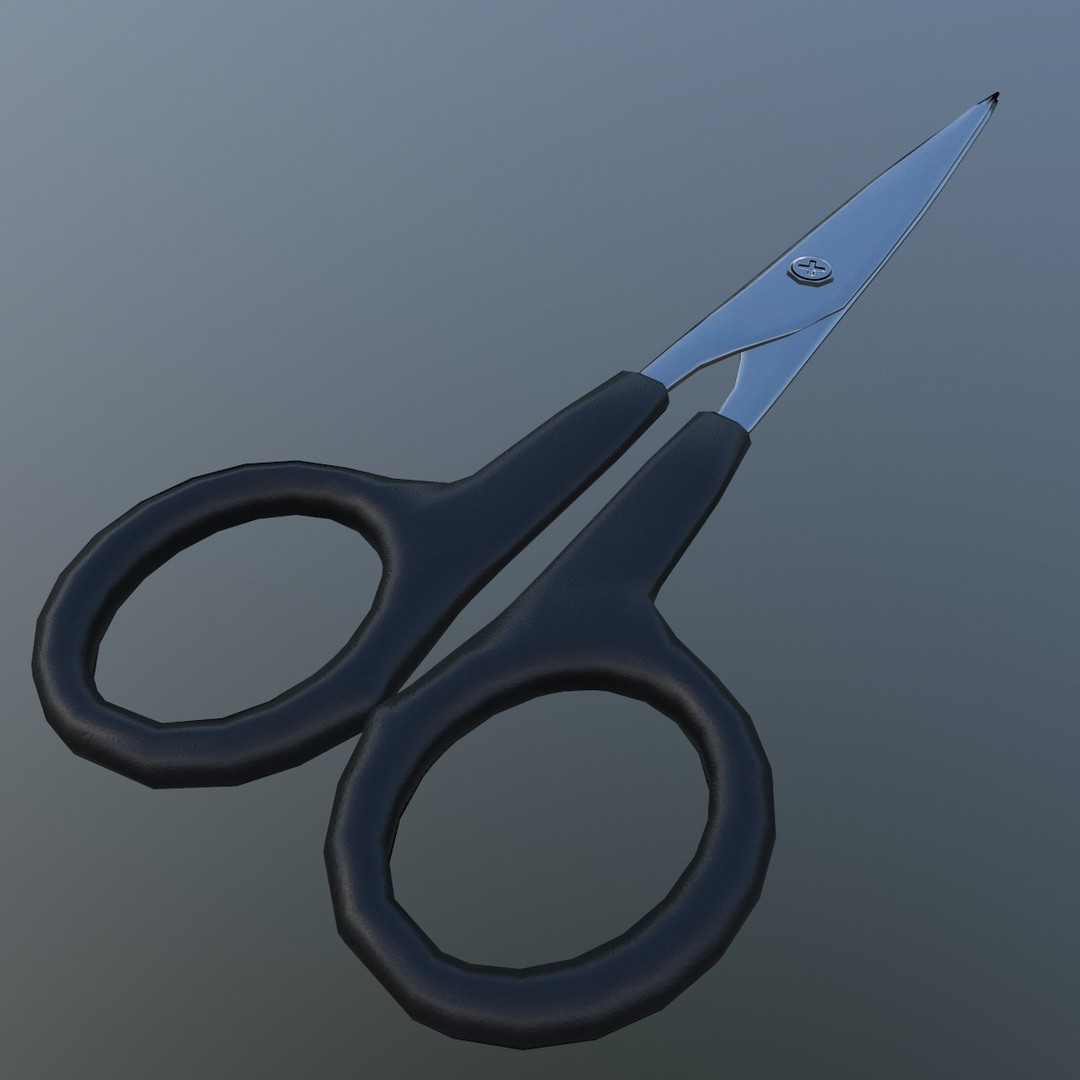 Scissor 3D Model – Low Poly Game-Ready Asset, FBX, Blender - View 6